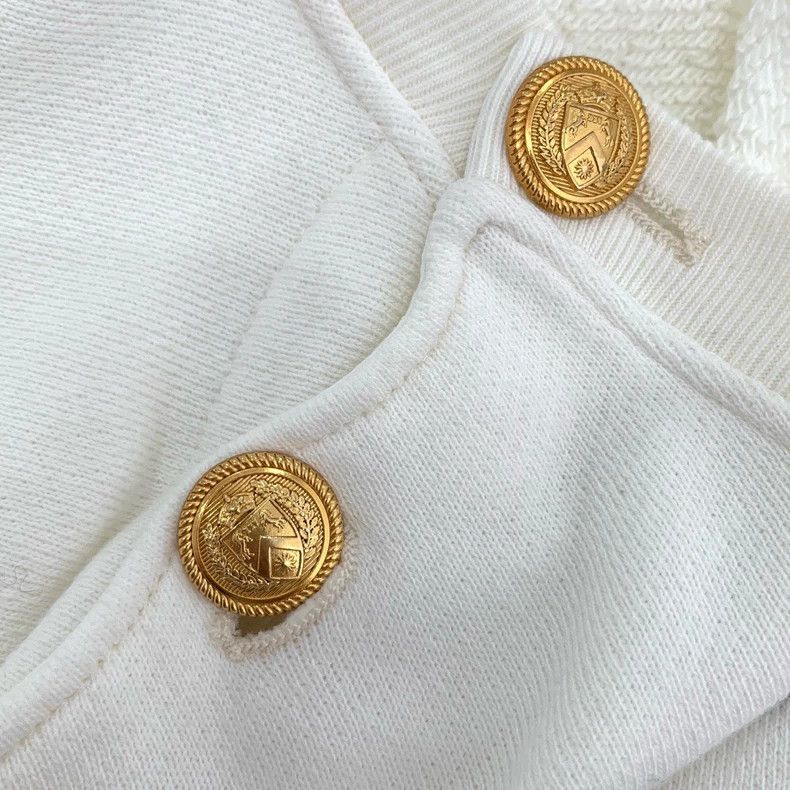 Gucci Gucci Logo printed metal buckle round neck white cotton lon Size US S / EU 44-46 / 1 - 5 Thumbnail