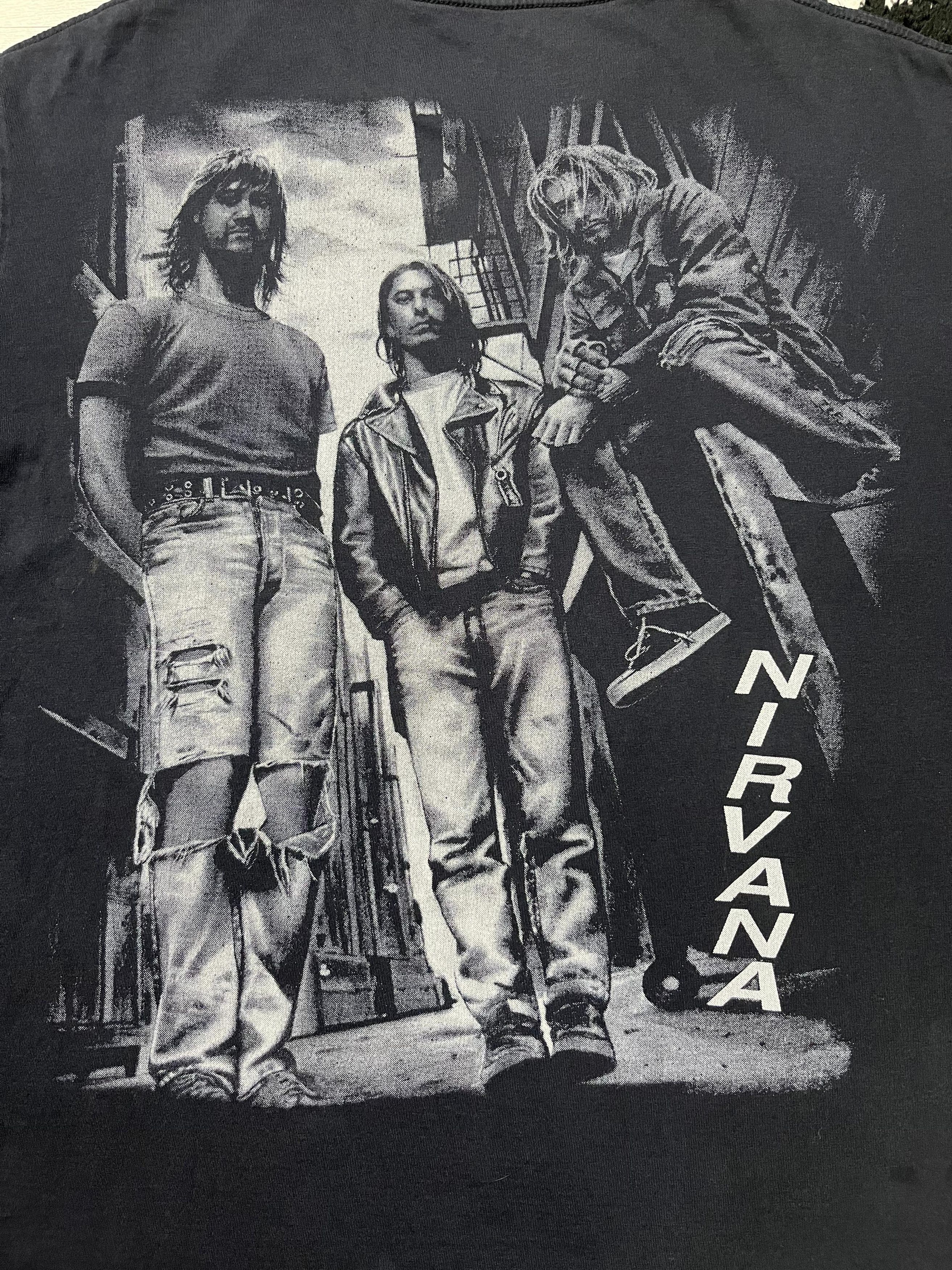 Nirvana VIntage 90s Nirvana Size US XL / EU 56 / 4 - 4 Thumbnail