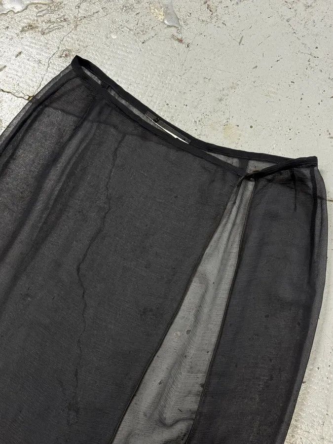 Giorgio Armani Giorgio Armani Blue Grey Gradient Clear Shirt & Skirt Organza Set Size S / US 4 / IT 40 - 18 Thumbnail
