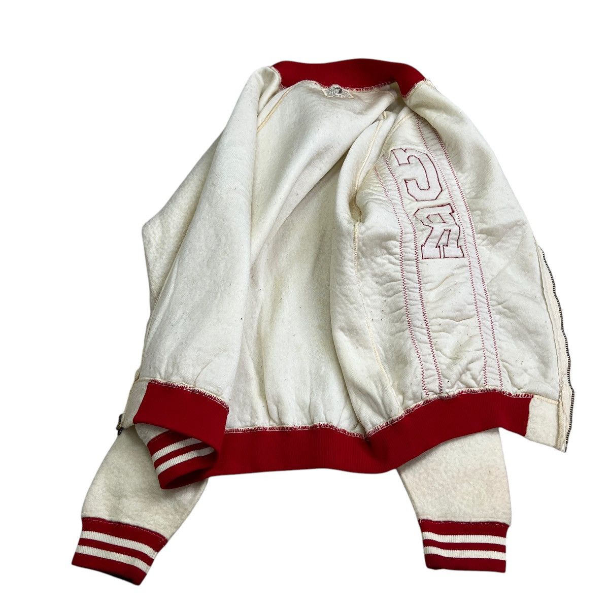 Champion 🔥 50s VINTAGE CHAMPION FLEECE SPORT BOMBER JACKET Size US L / EU 52-54 / 3 - 8 Thumbnail