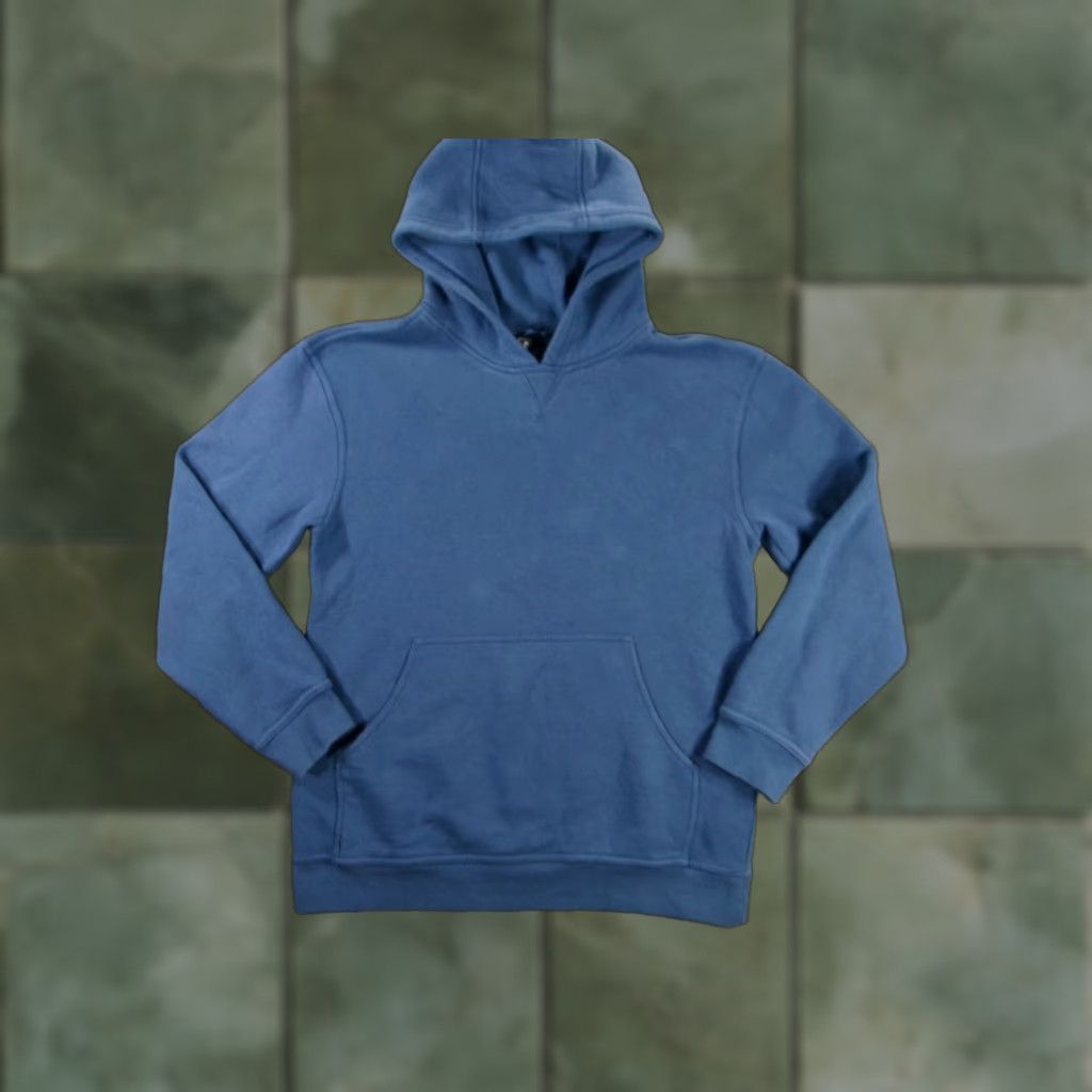 Vintage Kirkland Signature Women's Hoodie S Blue Pullover Fleece Casual Heavyweight Hooded Size S / US 4 / IT 40 - 1 Thumbnail