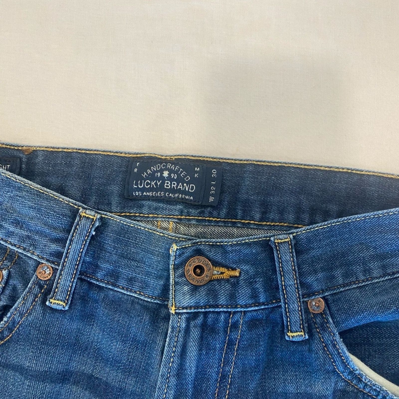 Lucky Brand Lucky Brand Men's 221 Original Straight Jeans - 32x30 Size US 32 / EU 48 - 4 Thumbnail