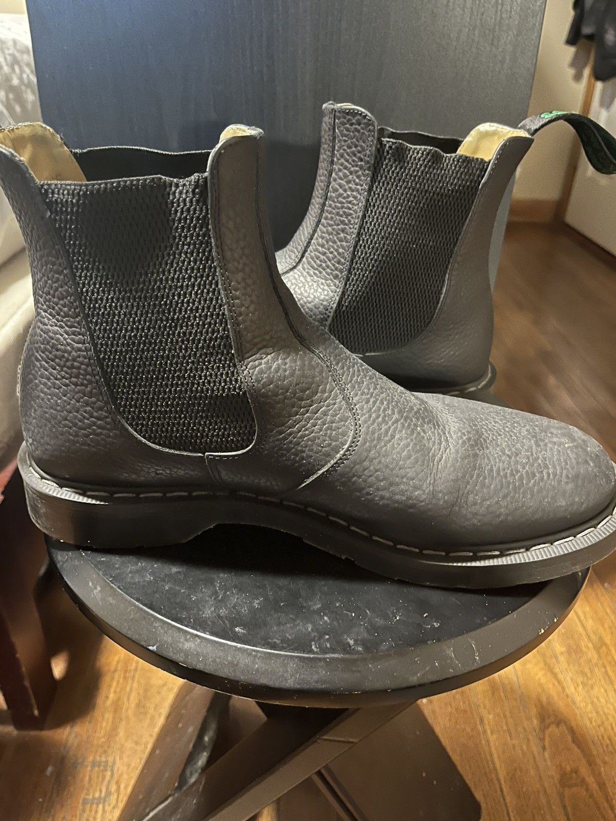 Solovair Black Greasy Grain Chelsea Boot Size US 9.5 / EU 42-43 - 7 Thumbnail