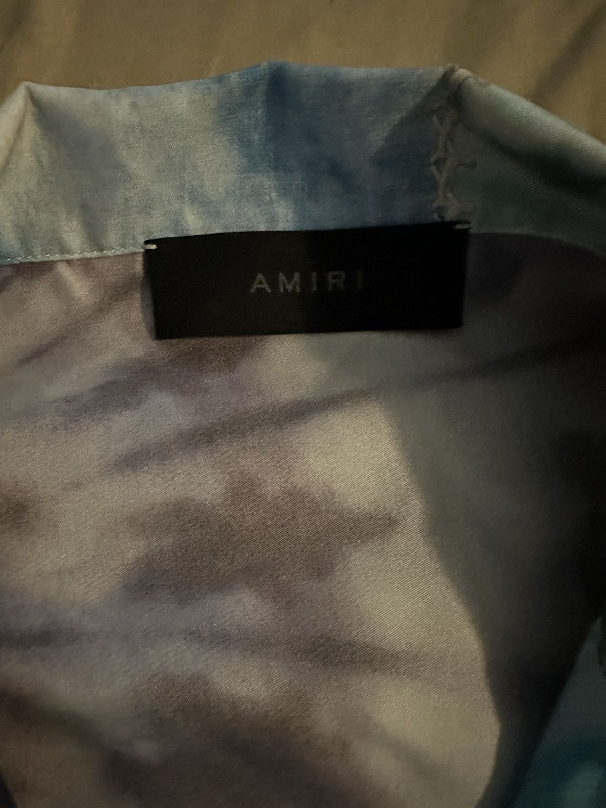 Amiri Amiri Tie Dye Patchwork Silk Shirt Multicolor Size US M / EU 48-50 / 2 - 3 Thumbnail