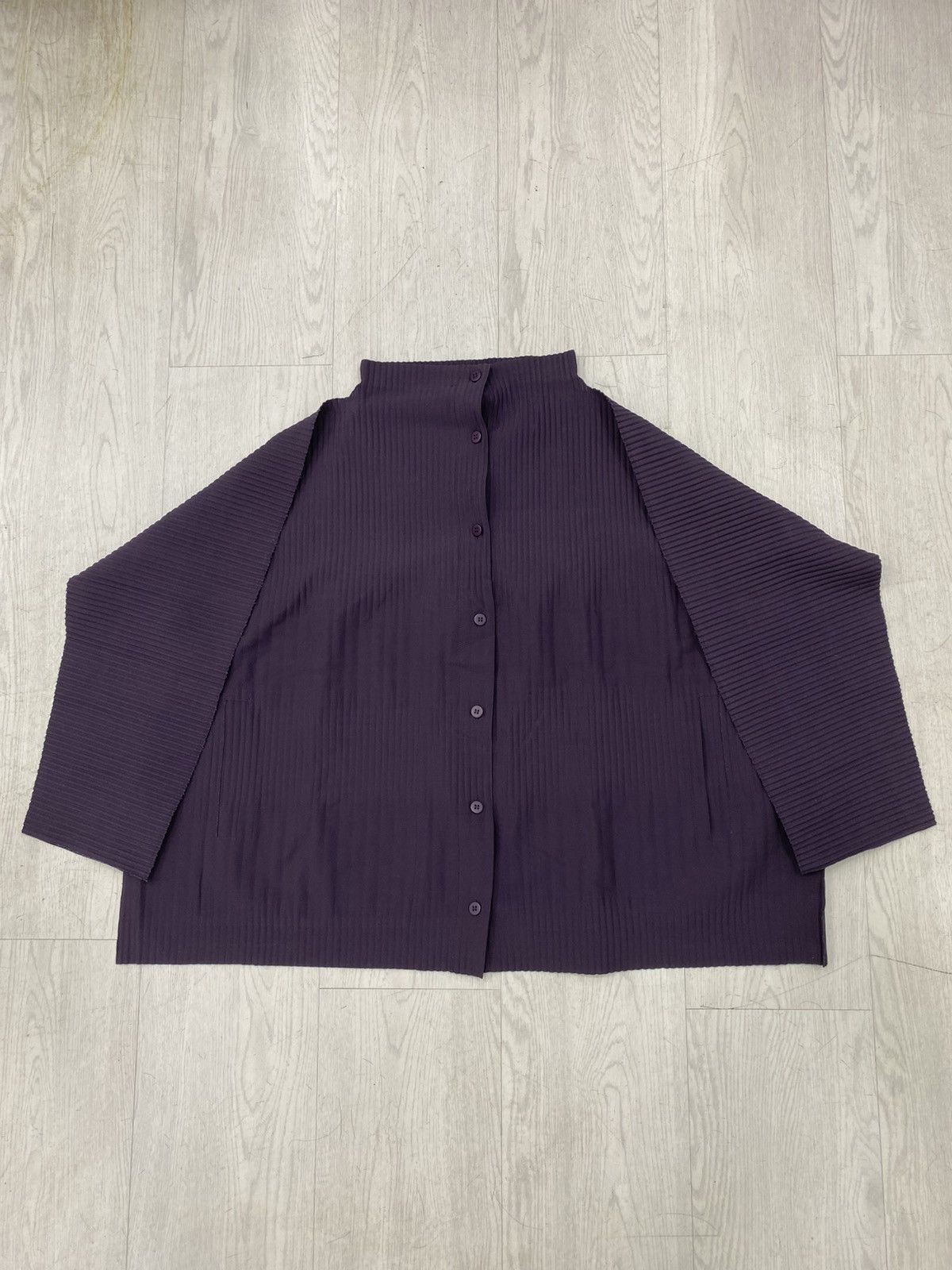 Issey Miyake Issey miyake me mock neck three-quarter sleeve button up Size US L / EU 52-54 / 3 - 4 Thumbnail