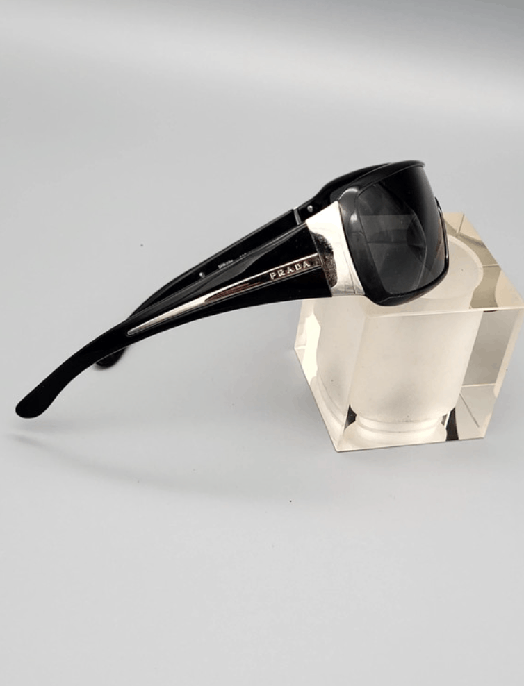 Prada × Vintage PRADA Sunglasses Rimless Sport Metal Frame Shield Wrap Size ONE SIZE - 2 Thumbnail