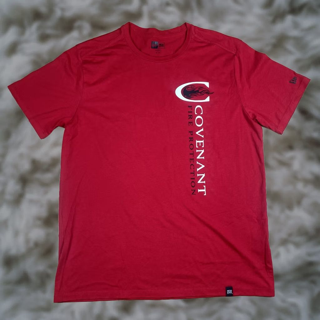 New Era New Era CrewNeck T-Shirt Mens XL Red Covenant Fire Protection Print Shirt XL Mens Red Covenant Fire Protection Print Size US XL / EU 56 / 4 - 1 Thumbnail
