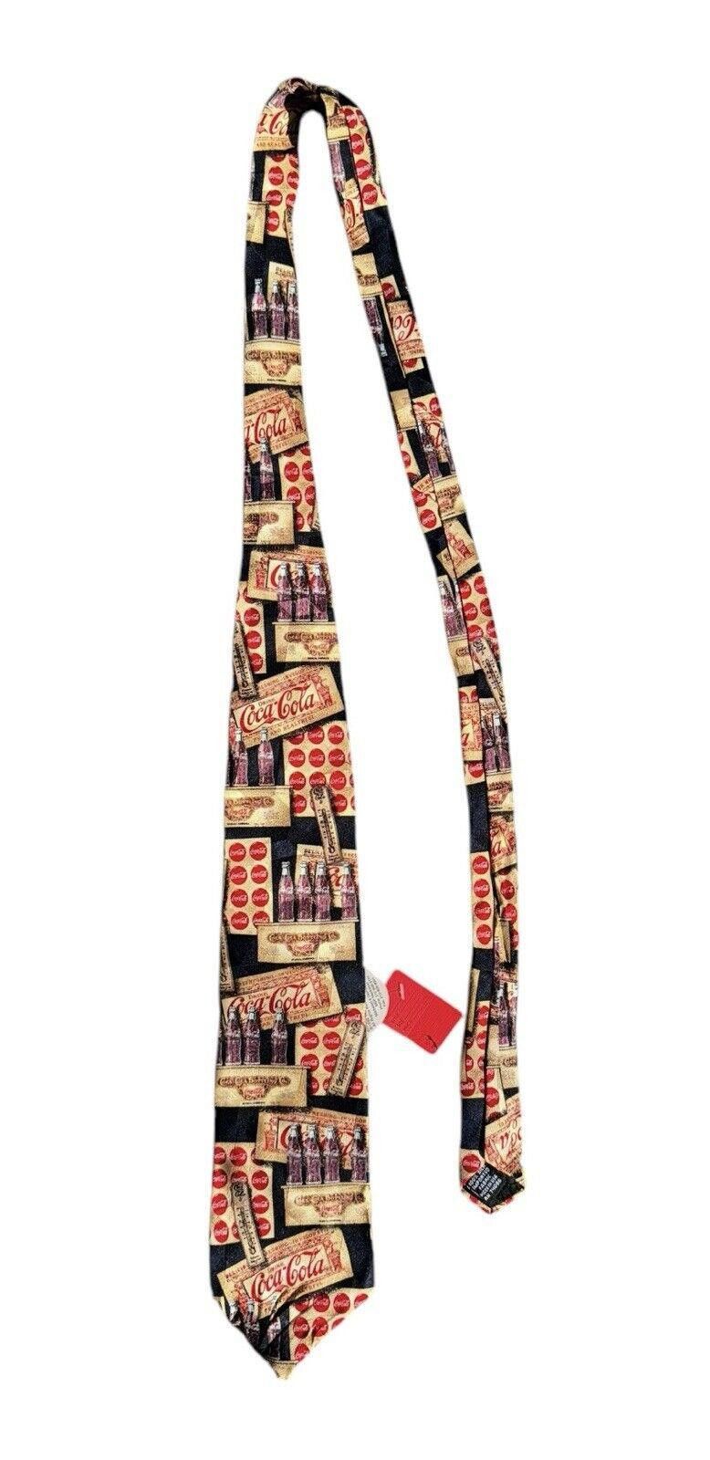 Coca Cola Vintage Coca Cola Coke Themed Neck Tie Americana 100% Silk Size ONE SIZE - 1 Thumbnail