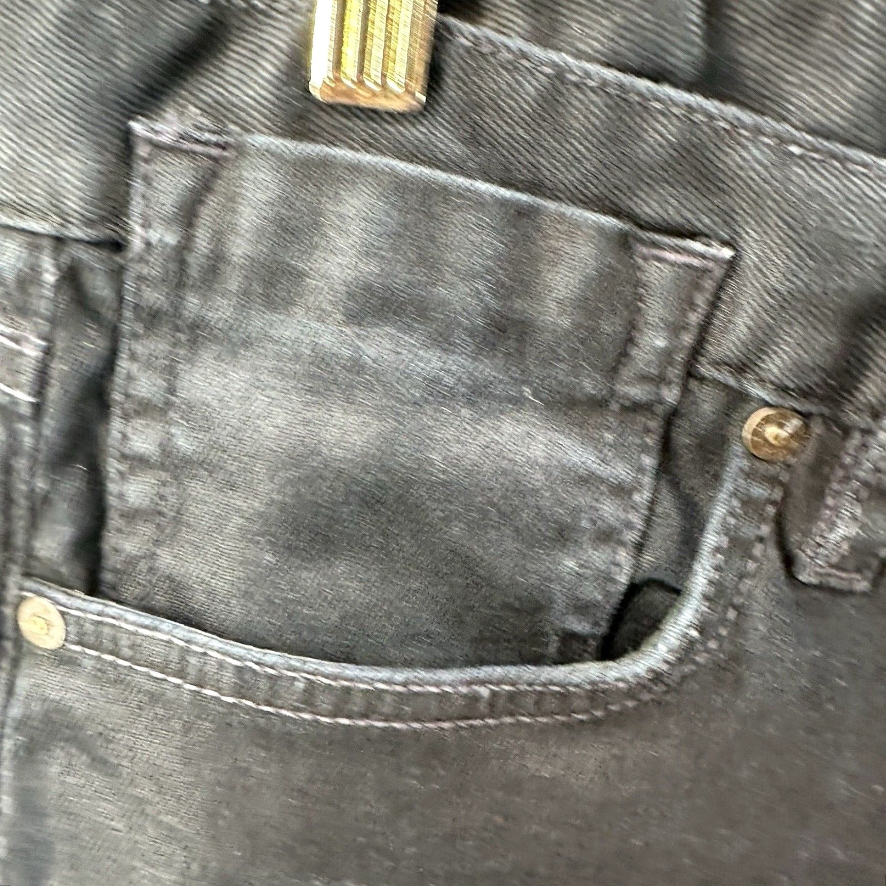 John Varvatos John Varvatos Jeans Mens 32 x 29 Black Bowery Denim Slim Straight Pants Preppy Size US 32 / EU 48 - 7 Thumbnail