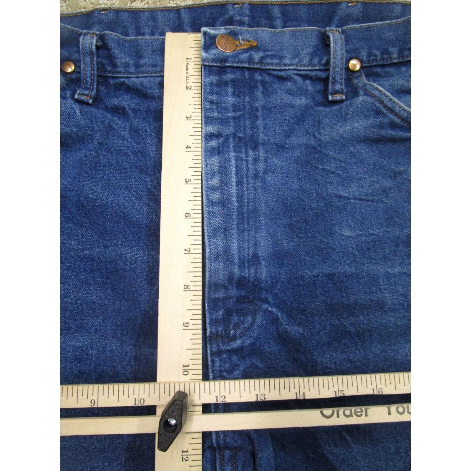 Wrangler Wrangler Jeans Men 38x30 Dark Wash Original Fit Cowboy Cut Jeans Casual 5-Pocket Denim Wrangler 13MWZ Mens Boots Size US 38 / EU 54 - 6 Thumbnail