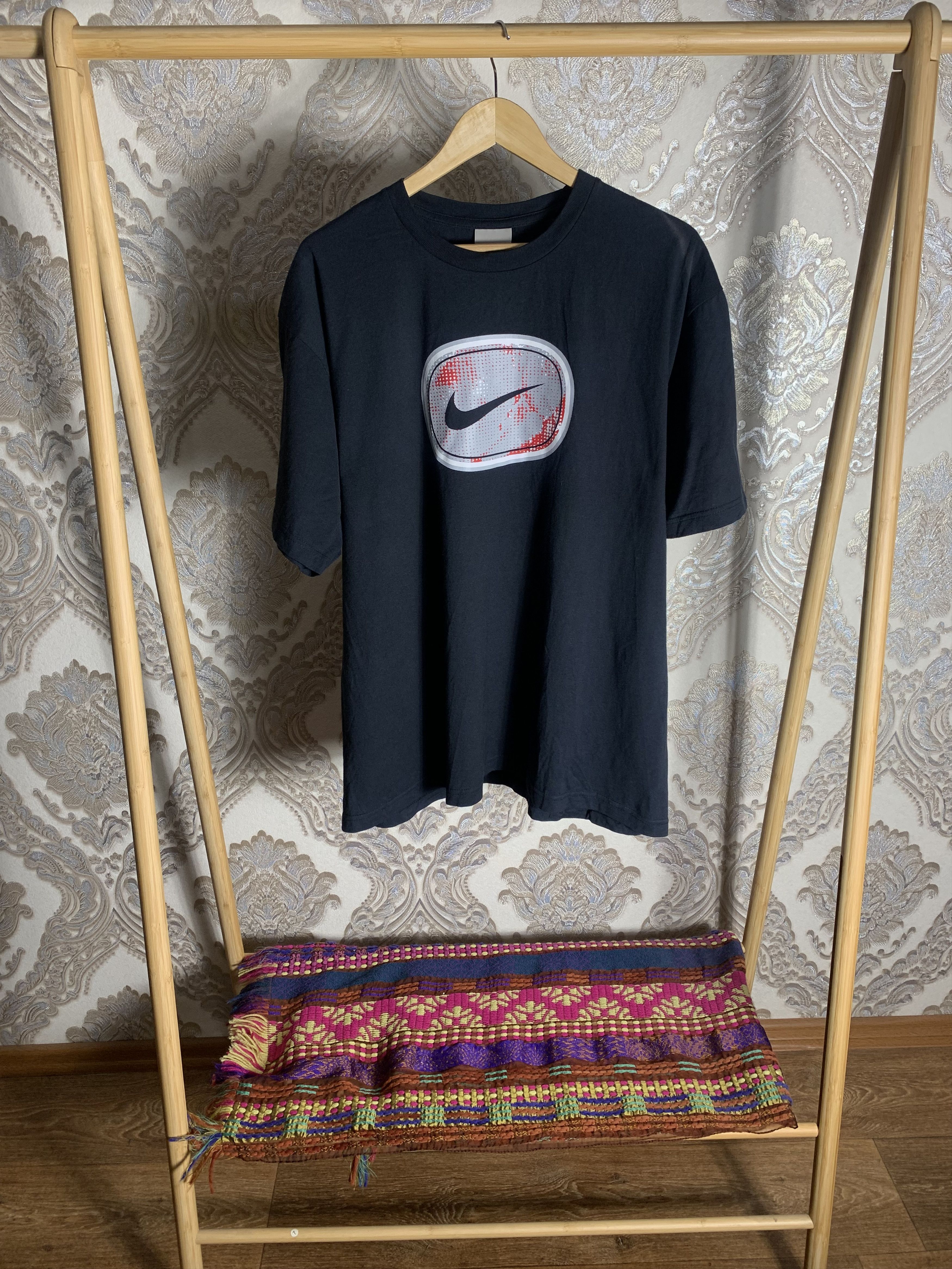 Nike VINTAGE NIKE BIG LOGO SWOOSH T-SHIRT RETRO DRILL Y2K 90s Size US XL / EU 56 / 4 - 1 Thumbnail