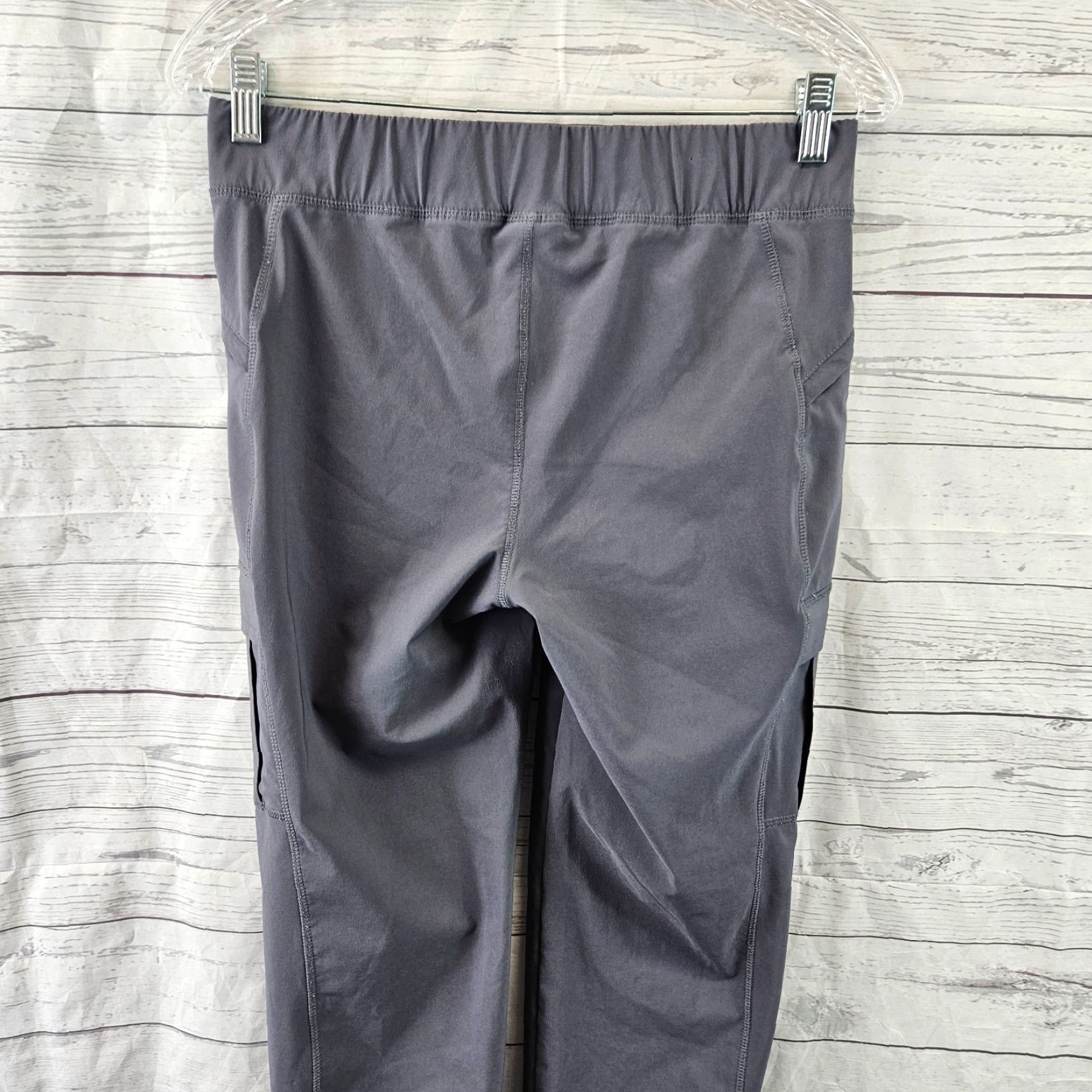 Eddie Bauer Eddie Bauer Womens Cropped Pants Sz 6 Gray Pull On Mid Rise Cargo Pockets Size 28" / US 6 / IT 42 - 4 Thumbnail