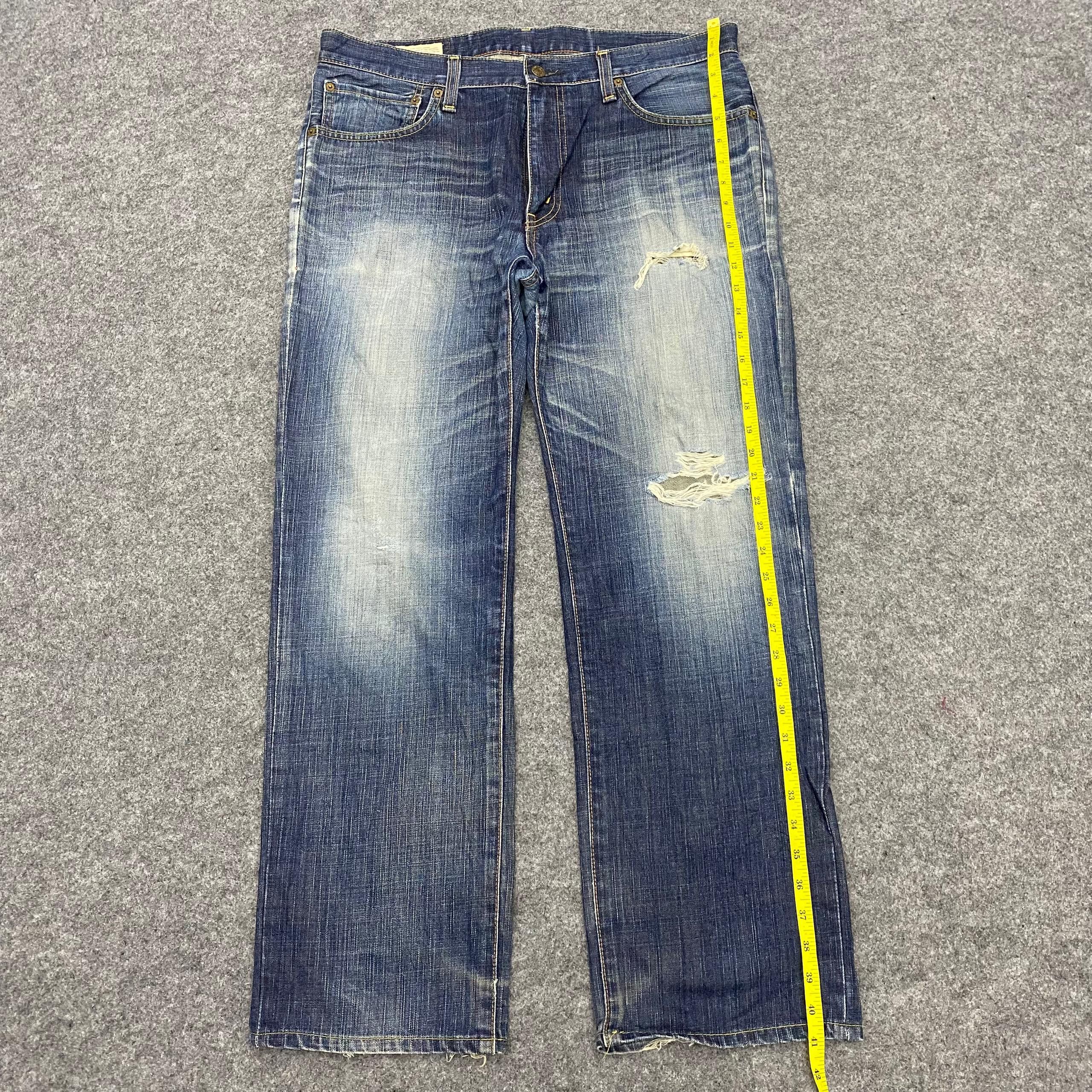 Edwin 💥Best Offer💥Vintage Edwin 503 Distressed Denim Size US 37 - 2 Thumbnail