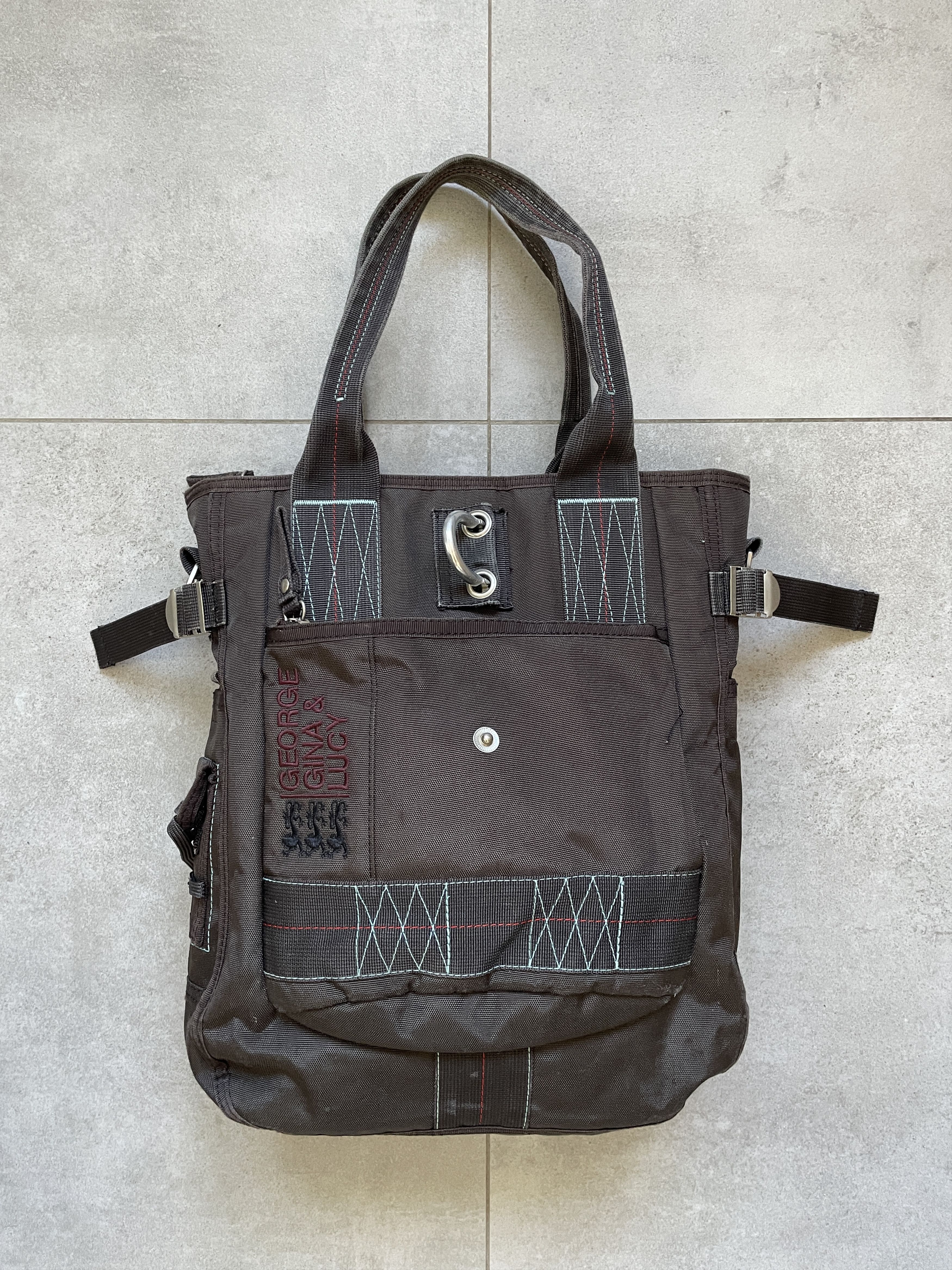 Japanese Brand × Vintage GEORGE GINA LUCY Y2K AVANT GARDE LITTLLE SUSHI HAND BAG Size ONE SIZE - 2 Thumbnail