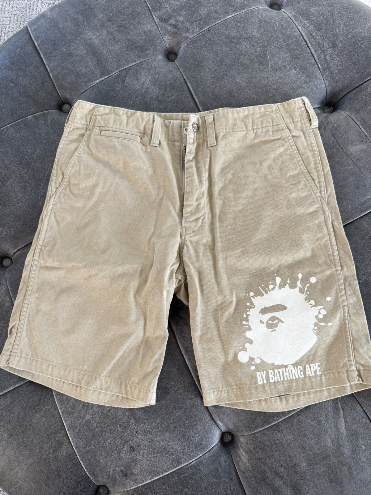 Bape Bape Khaki Shorts Size US 32 / EU 48 - 1 Thumbnail