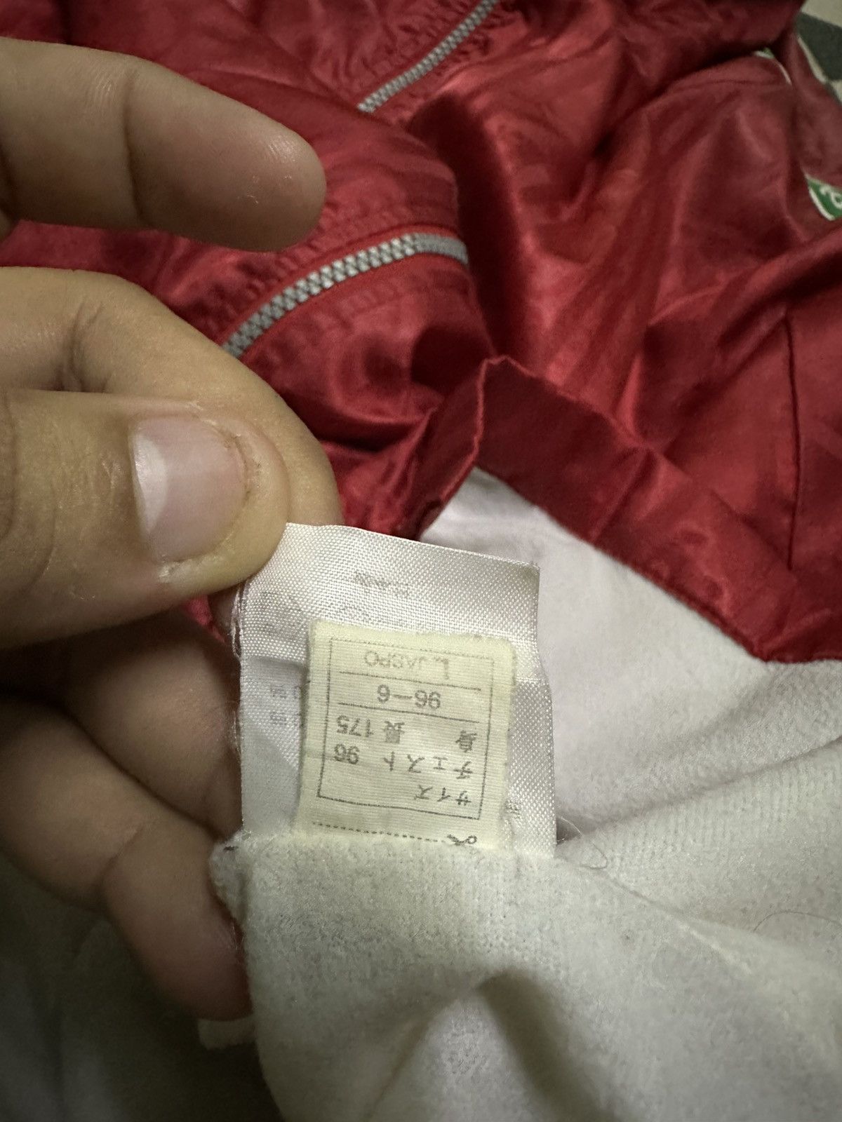 Asics Vintage 90s Asics zipper track jacket side tape Size US L / EU 52-54 / 3 - 5 Thumbnail