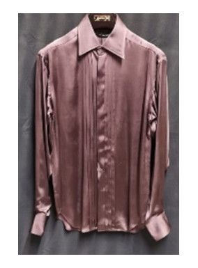 image of Tom Ford O1Loc1C0224 94Yhdpsz Shirt In Brown, Men's (Size Small)