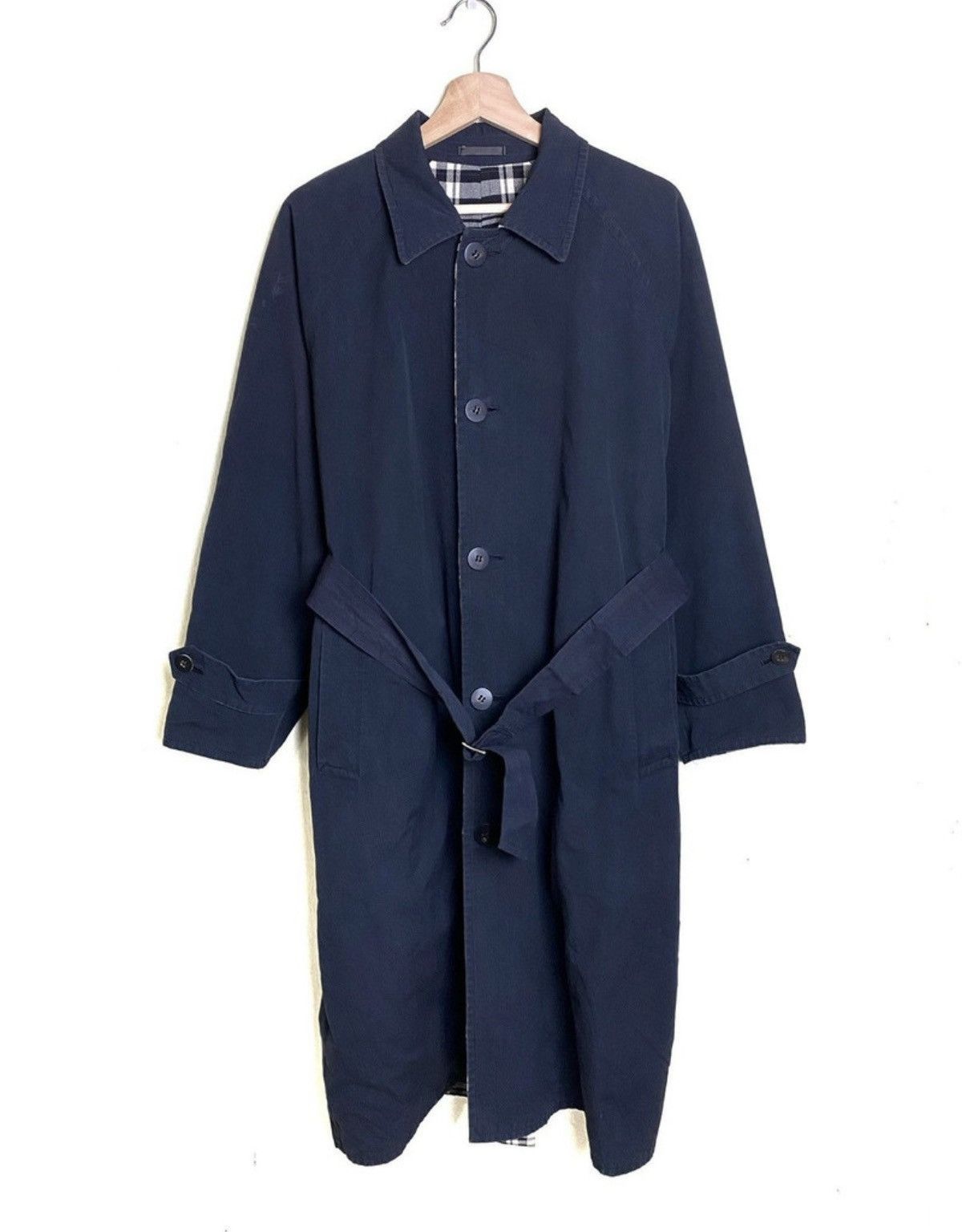 Comme des Garcons Vintage Comme Des Garcons Checkered Reversible Long Jacket Size US XL / EU 56 / 4 - 2 Thumbnail