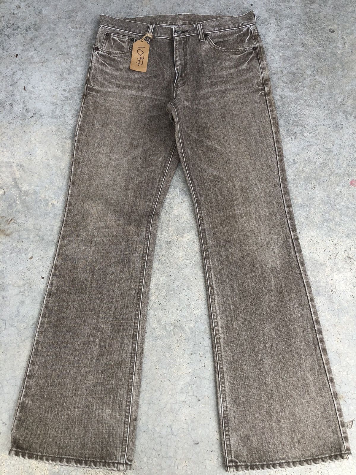 Japanese Brand Y2K Bobson Flared Jeans Distressed Jeans Size US 33 - 1 Thumbnail