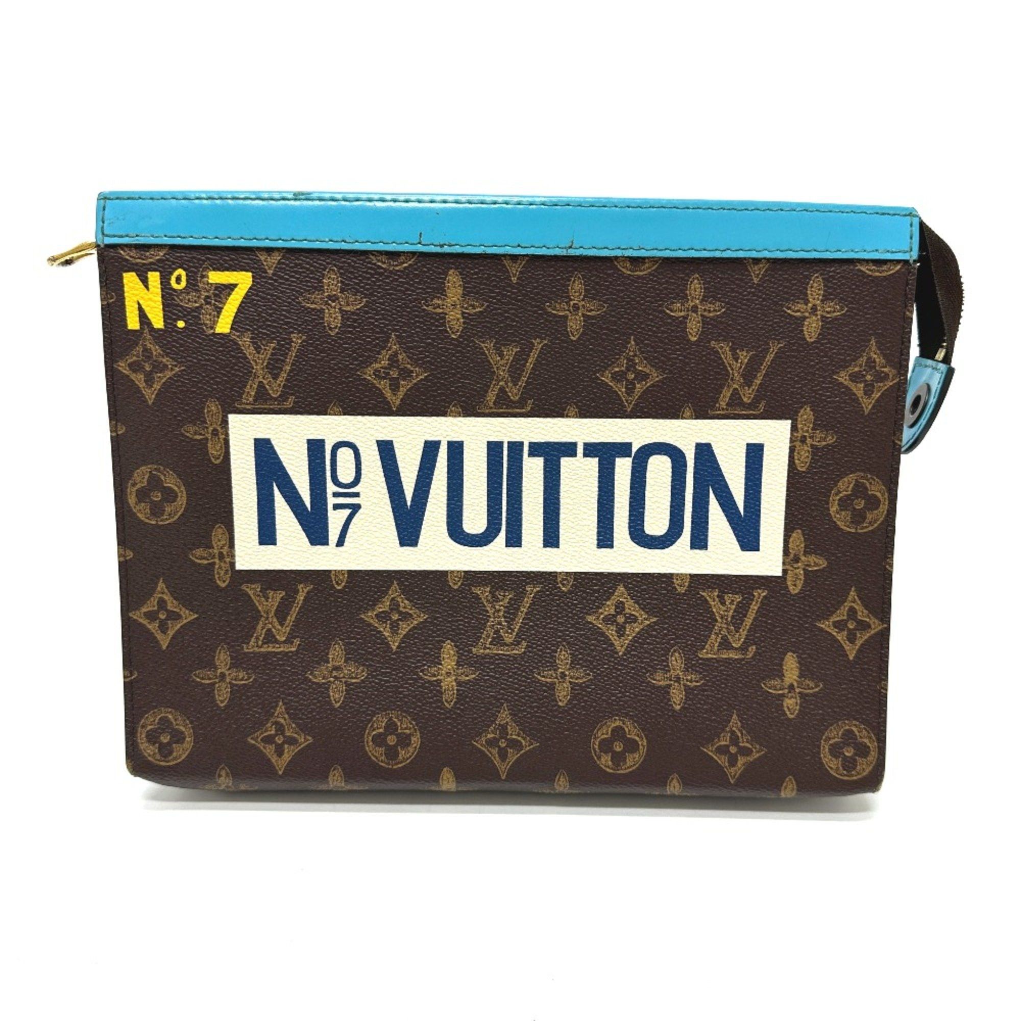 Louis Vuitton Louis Vuitton M81204 Monogram Pouch Cluch Bag Clutch bag Brown blue Size ONE SIZE - 1 Thumbnail