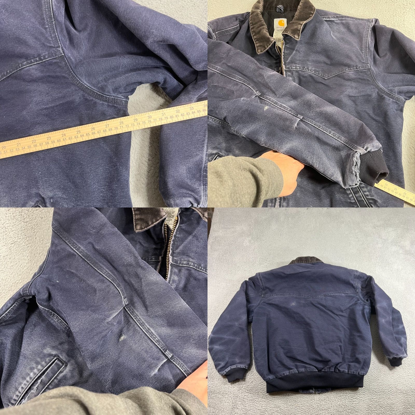 Carhartt VTG Carhartt J14 MDT Santa Fe Jacket Men's Navy Quilted Workwear Coat 2XL Size US XXL / EU 58 / 5 - 10 Thumbnail