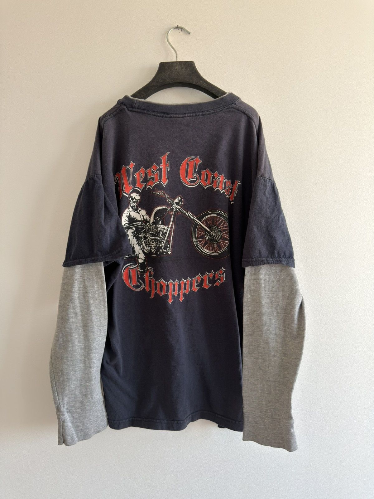 West Coast Choppers *RARE* VINTAGE 00s Y2K WEST COAST CHOPPERS LAYERED THERMAL Size US L / EU 52-54 / 3 - 9 Thumbnail