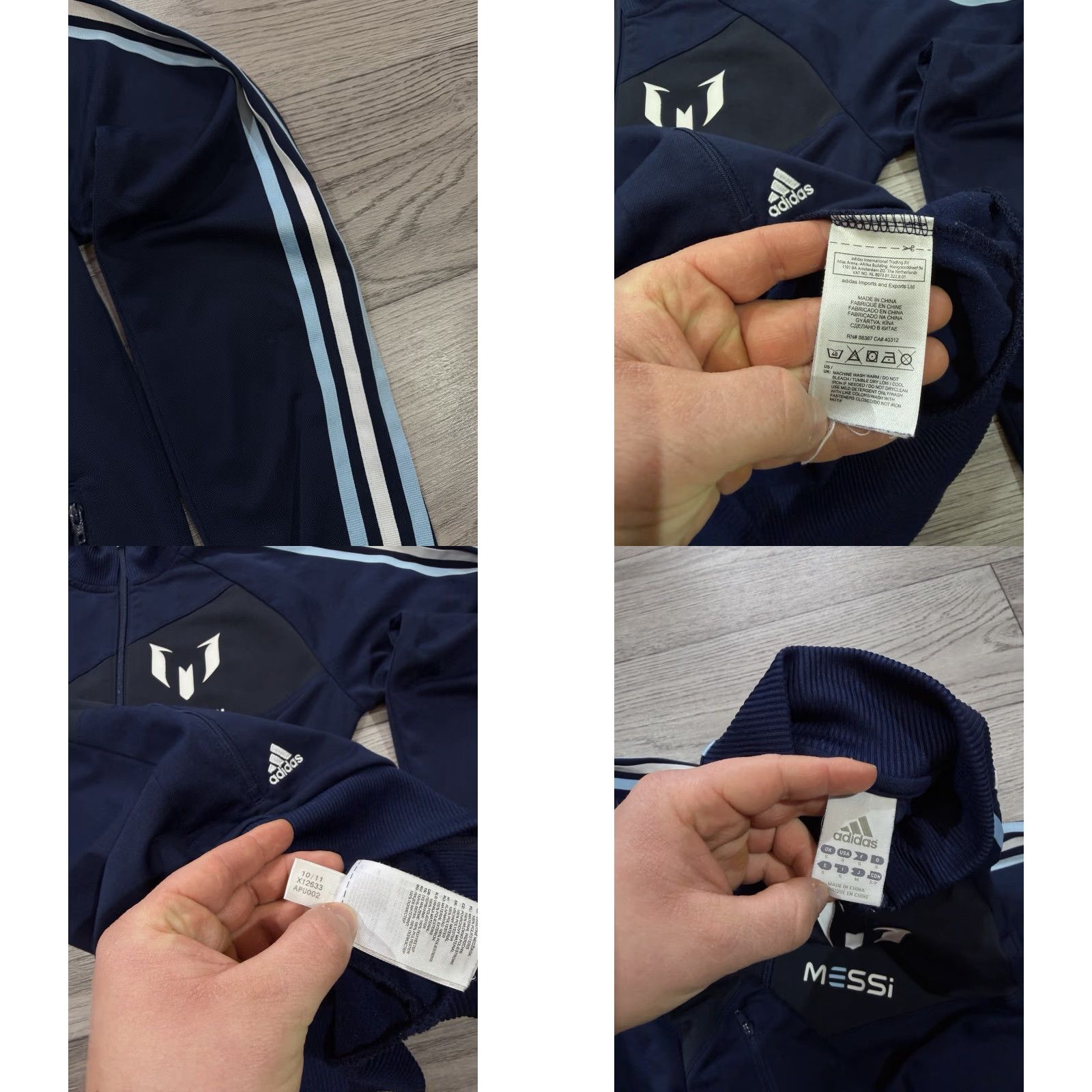 Adidas Adidas Track Jacket Navy S Full Zip Messi #10 2011 2012 Training Mens Jacket Size US S / EU 44-46 / 1 - 9 Thumbnail