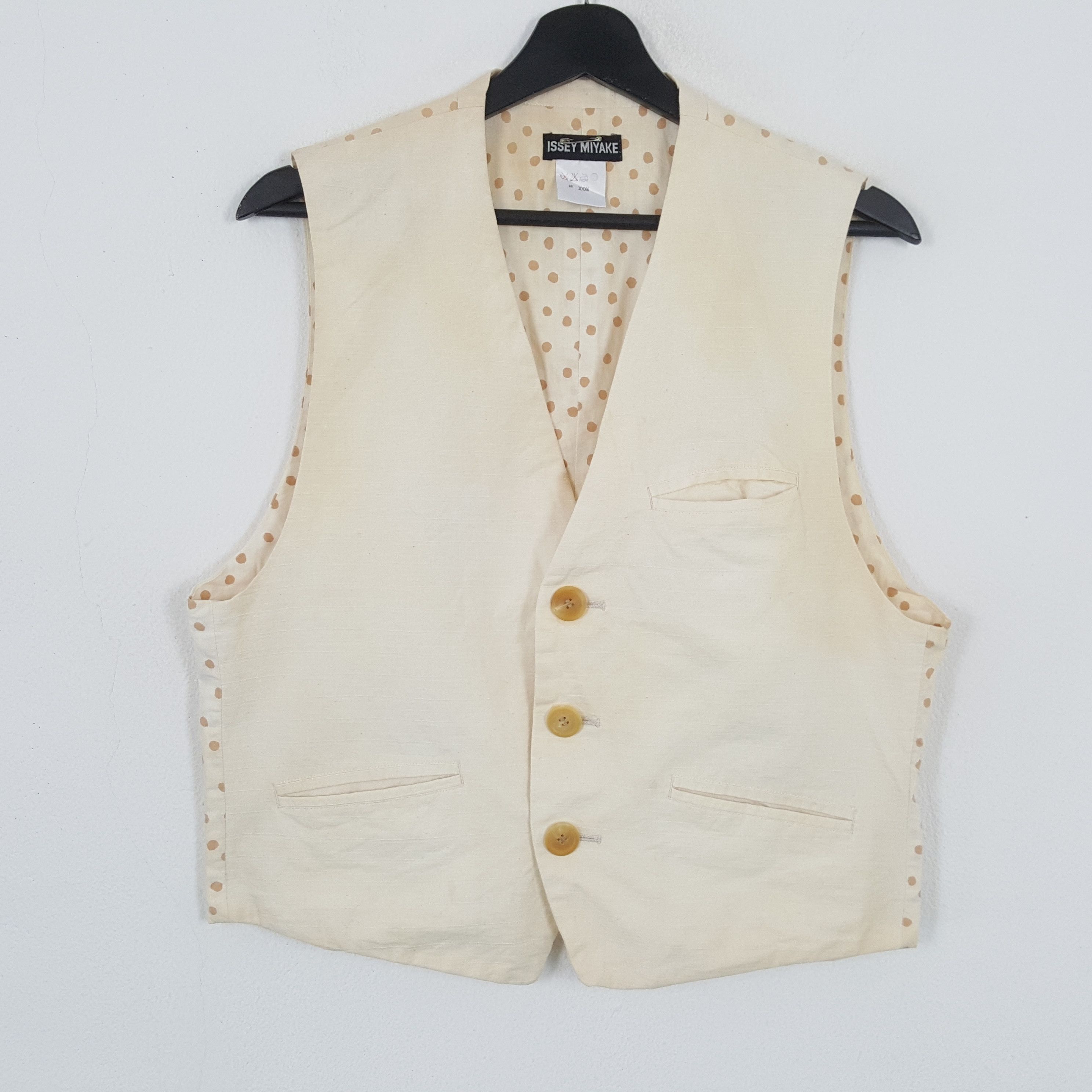 Designer × Issey Miyake × Vintage ISSEY MIYAKE Vest Japanese Designer Fashion Style Size 40S - 1 Thumbnail