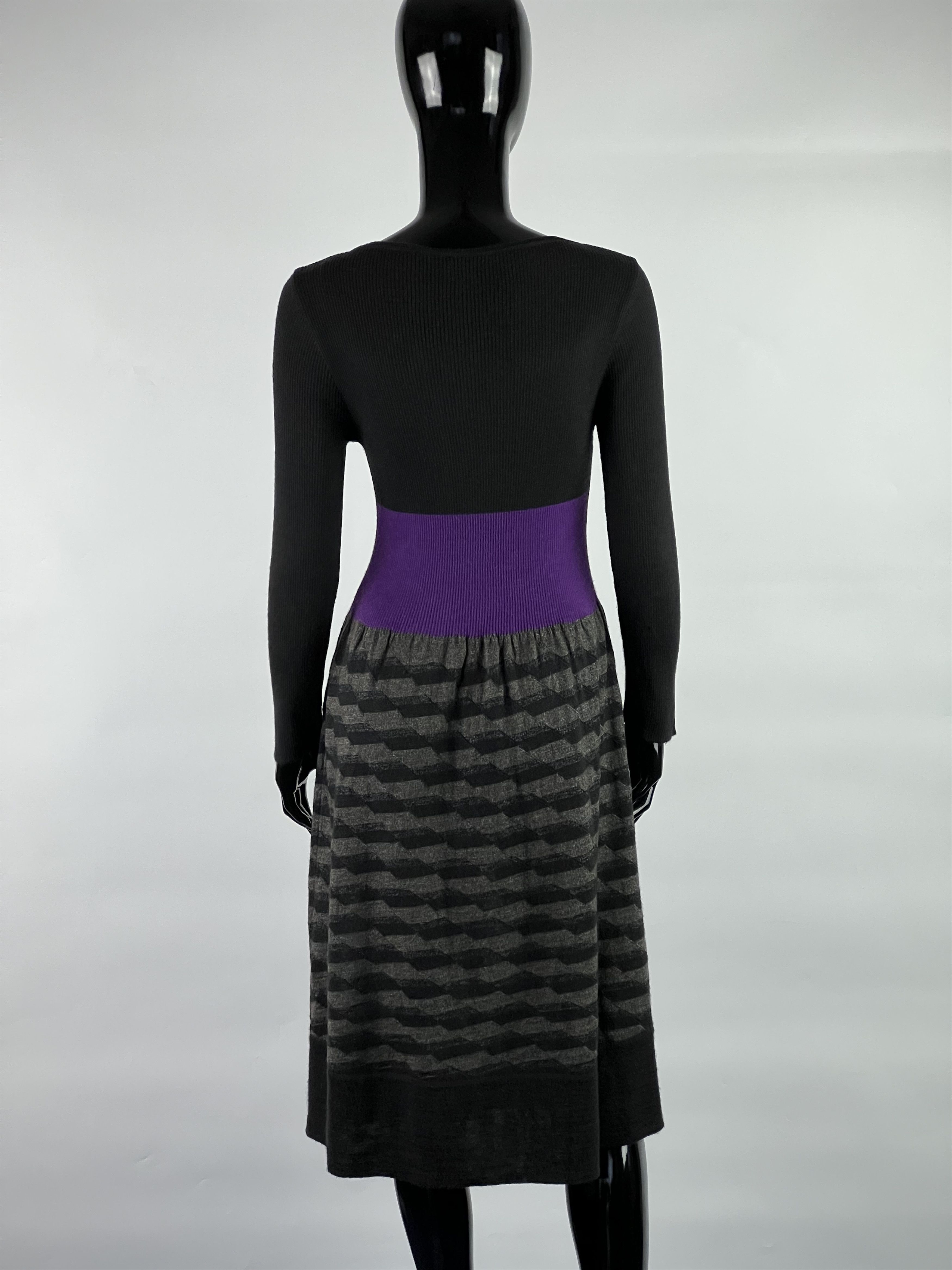 Kenzo Kenzo Wool Midi Dress Size L Size L / US 10 / IT 46 - 3 Thumbnail