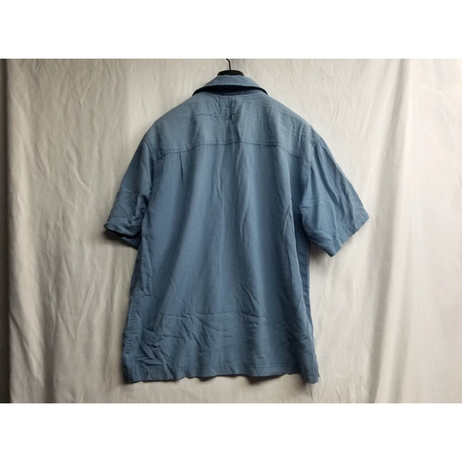 The North Face The North Face Mens Blue Short Sleeve Button-Up Size Medium Size US 31 - 2 Thumbnail
