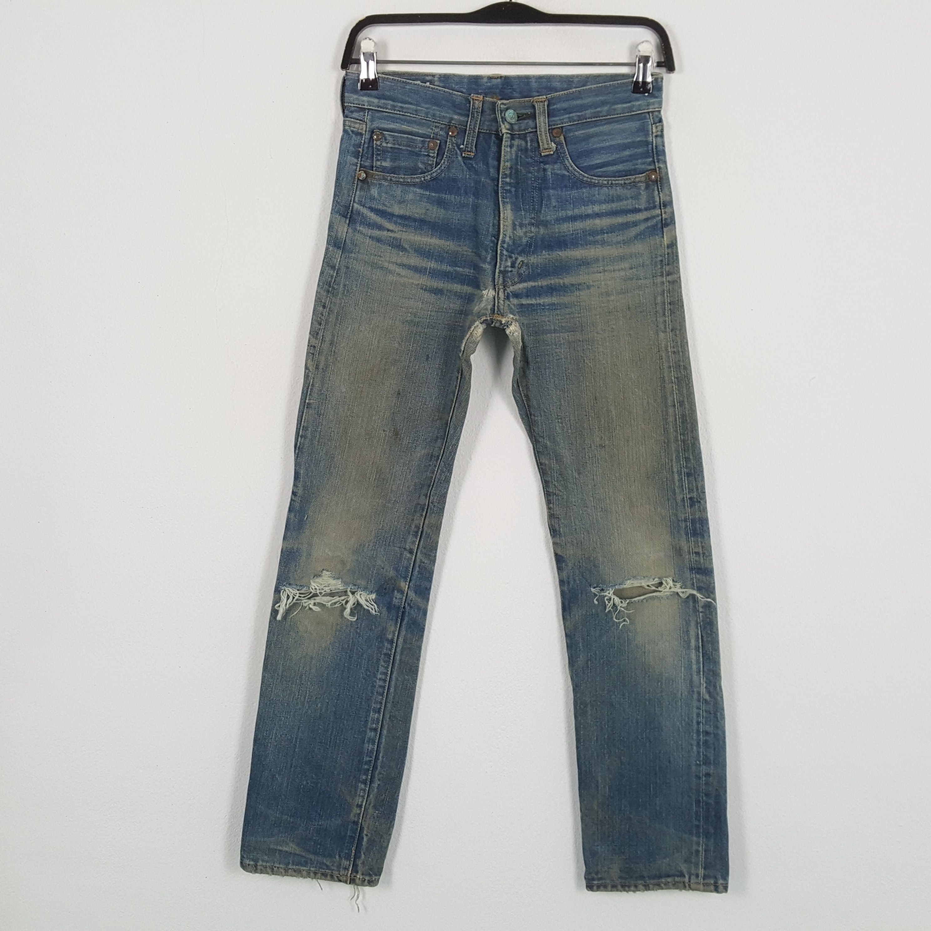 Edwin × Vintage EDWIN Distressed Jeans Streetwear Rock Punk Style Size US 26 / EU 42 - 1 Thumbnail