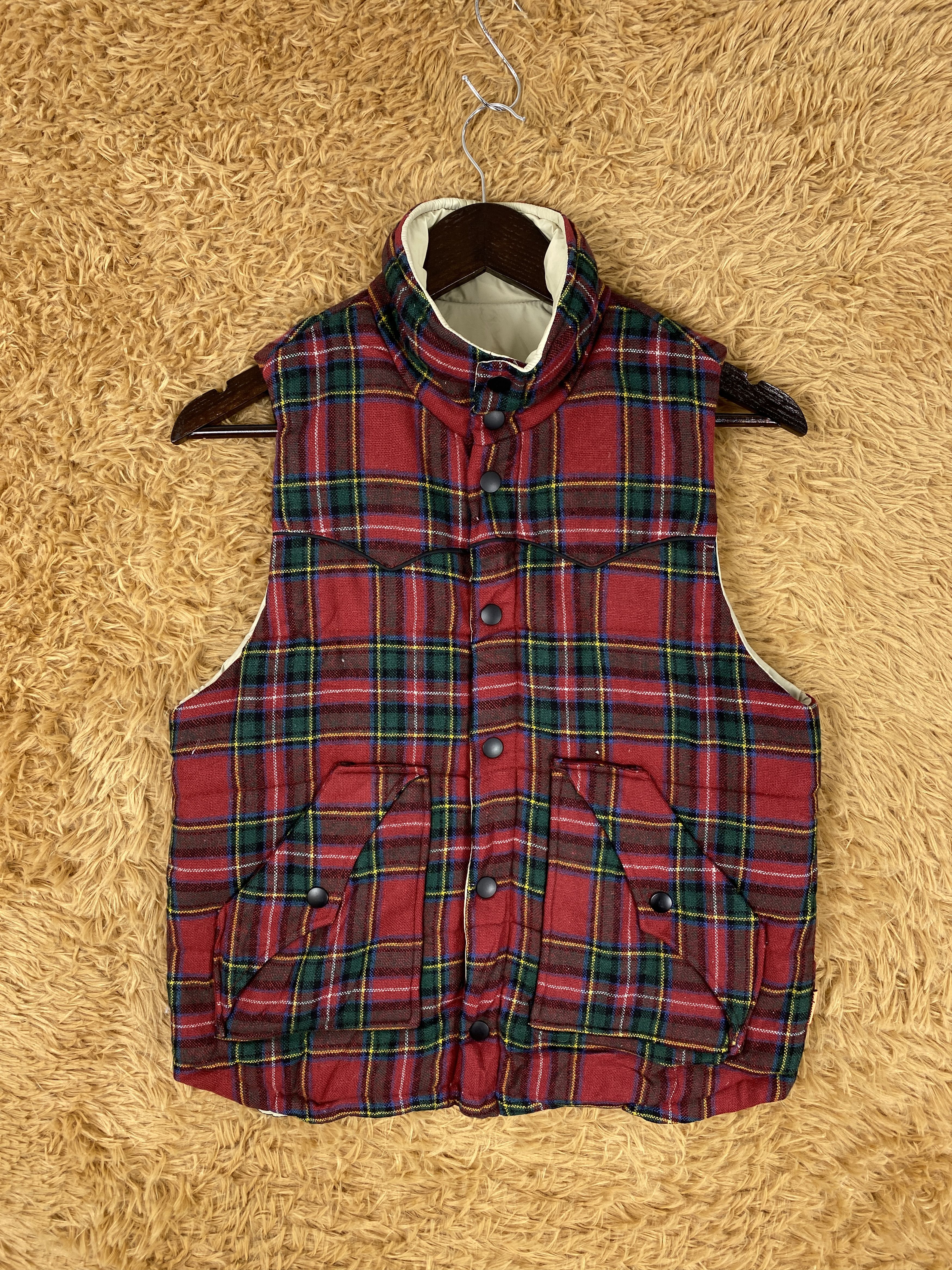 Flannel Vintage Cube Sugar Flannel Vest Size US S / EU 44-46 / 1 - 1 Thumbnail