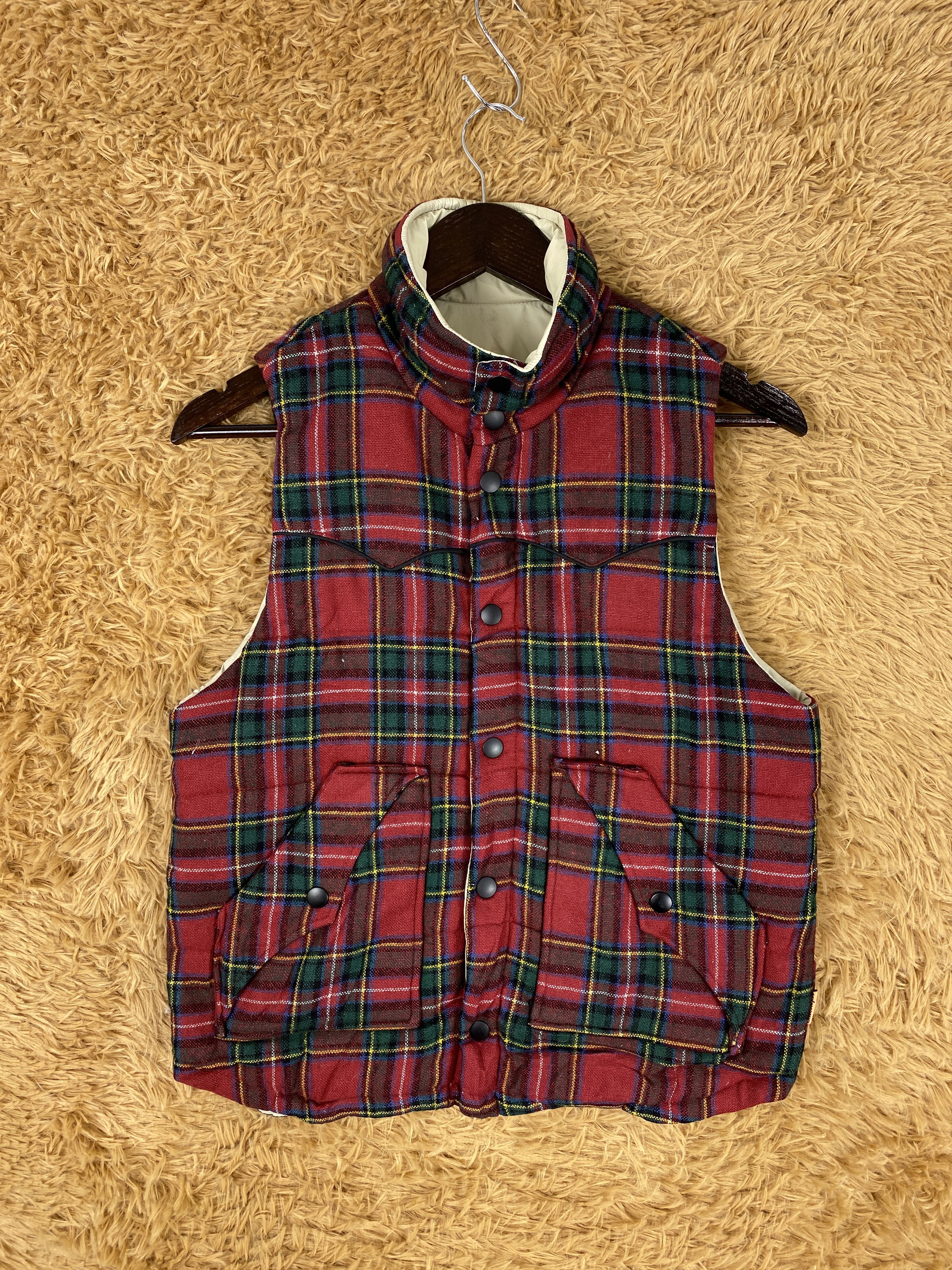 image of Cube Sugar Flannel Vest, Men's (Size Small)