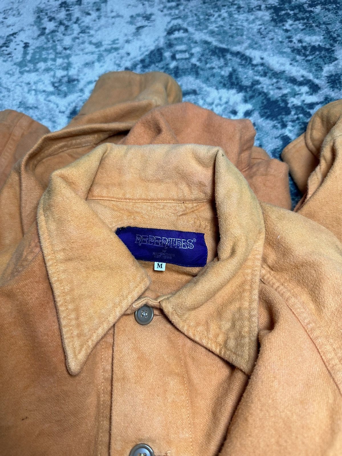 Needles Rare Nepenthes Purple Label Heavy Cotton Double Pocket L/S Size US M / EU 48-50 / 2 - 5 Thumbnail