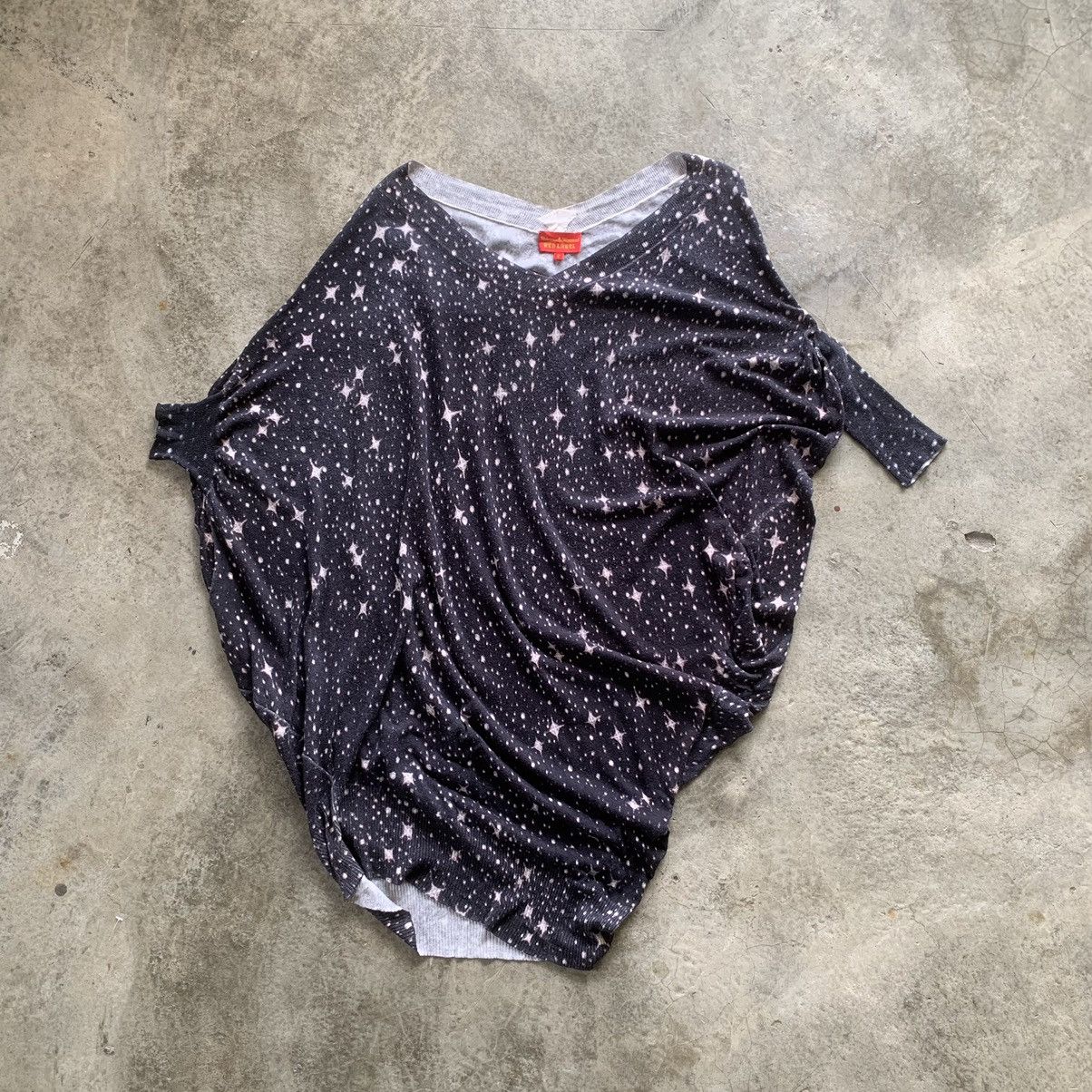 Vivienne Westwood Archives Star Print Batwing Blouse Size M / US 6-8 / IT 42-44 - 1 Thumbnail