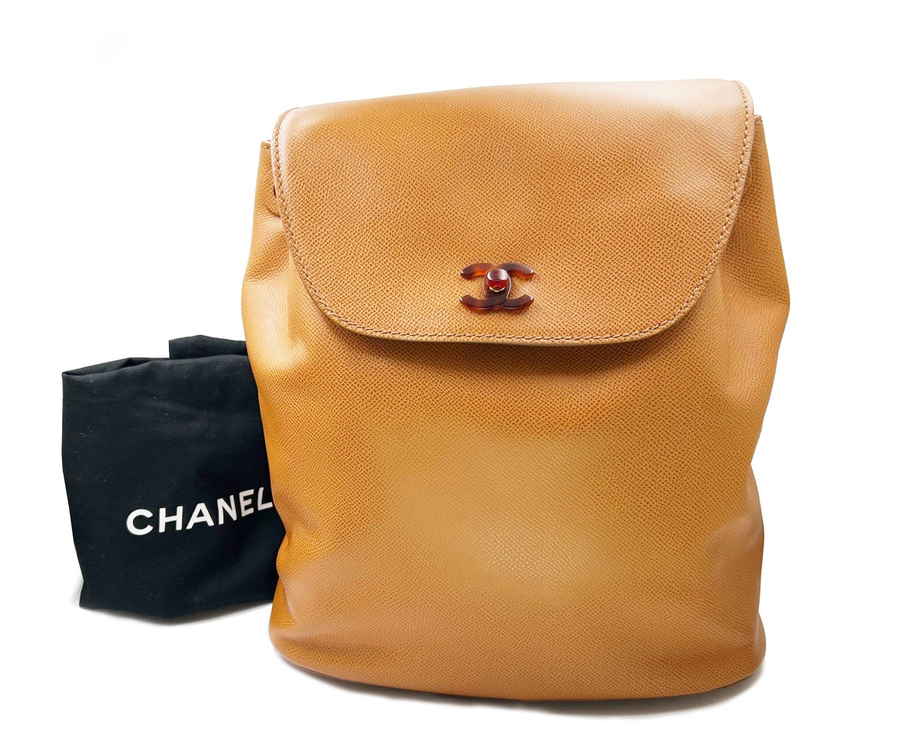 Chanel Chanel New Vintage Brown Caviar Faux Tortoiseshell Backpack Size ONE SIZE - 2 Thumbnail
