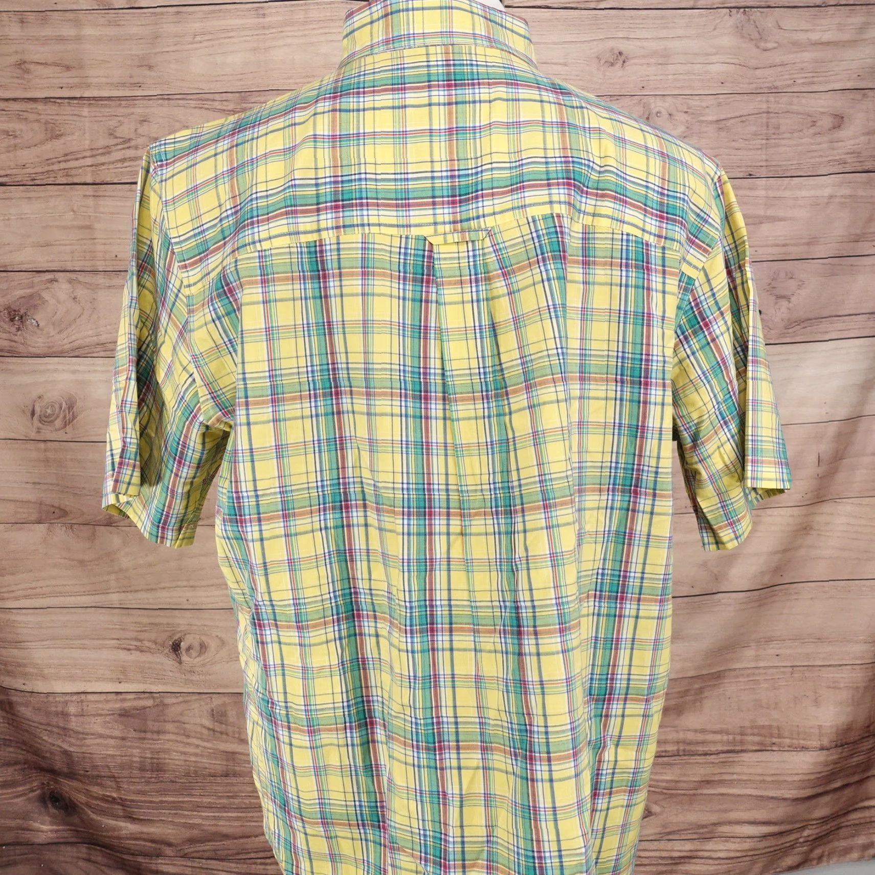 Chaps CHAPSEASY CARE YELLOW PLAID BUTTON UP SHIRT MENS XL Size US XL / EU 56 / 4 - 4 Thumbnail