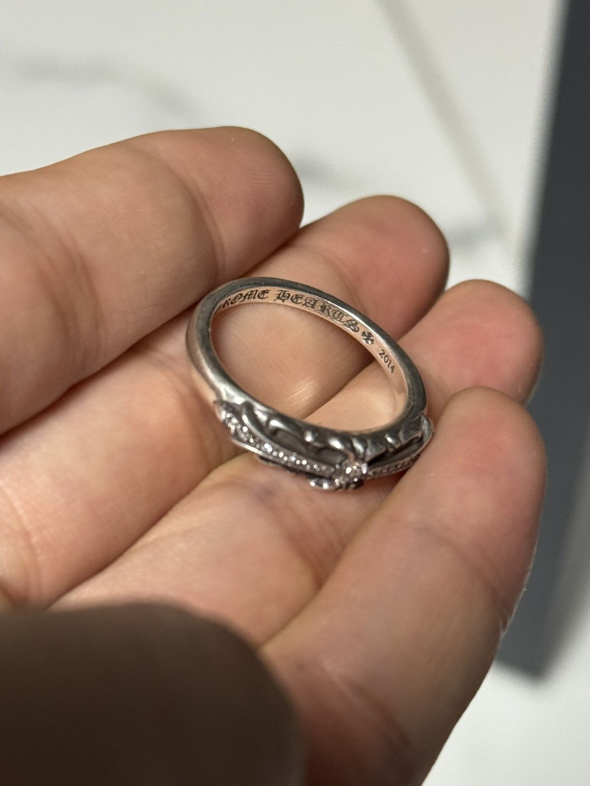 Chrome Hearts Chrome hearts factory set pave mini floral ring Size ONE SIZE - 18 Thumbnail