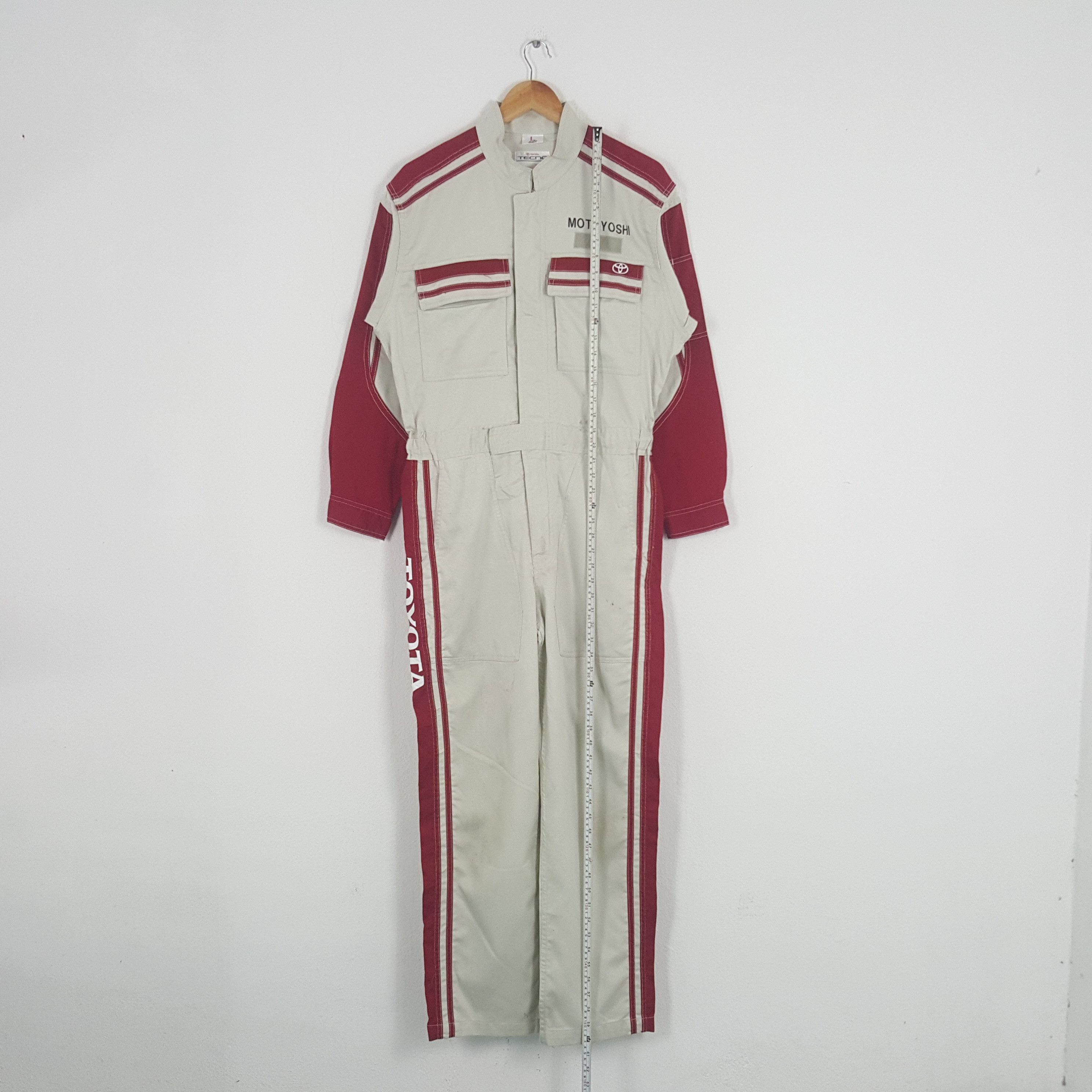 Japanese Brand × Vintage Vintage Toyota Tecno Japanese Racing Team Coverall Jacket Size US M / EU 48-50 / 2 - 4 Thumbnail