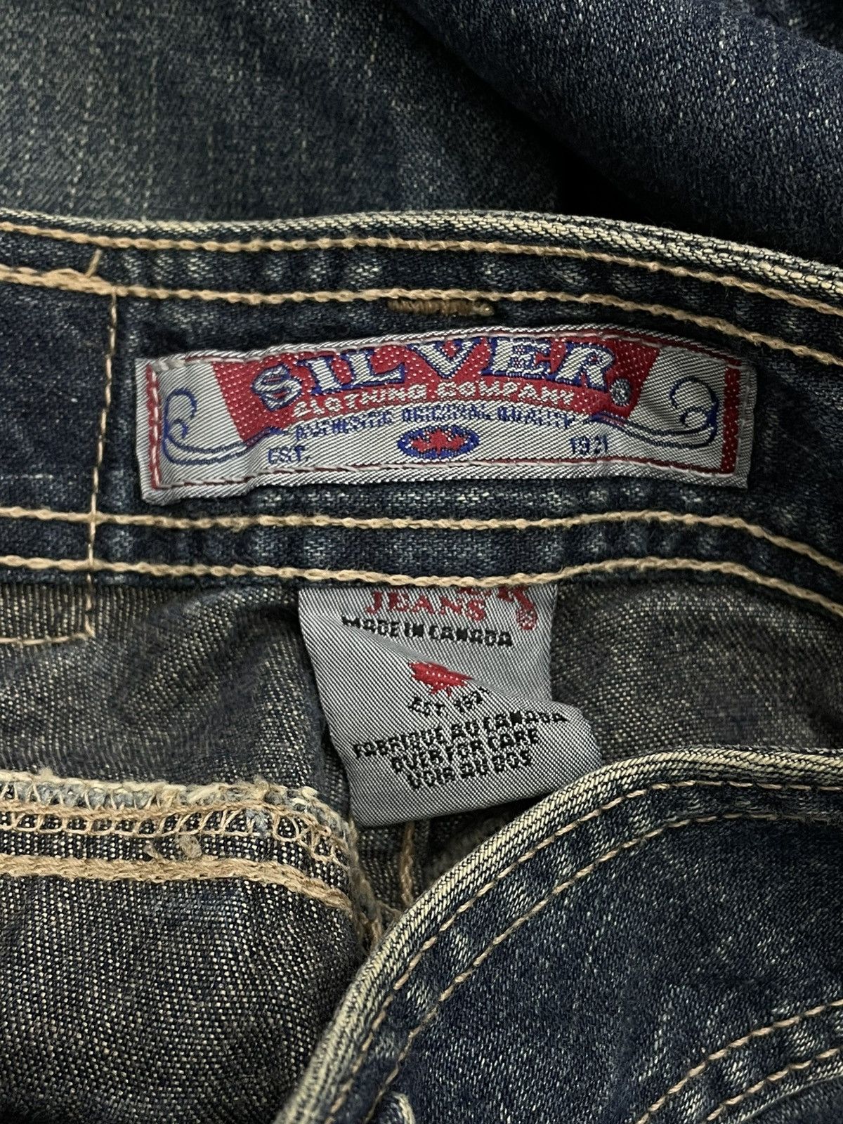 Japanese Brand VINTAGE SILVER CLOTHING COMPANY DESIGNER 90S BOOTCUT DENIM Size US 26 / EU 42 - 17 Thumbnail