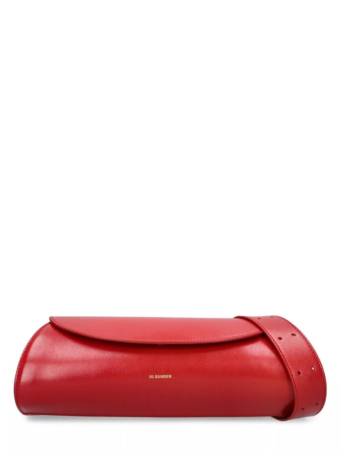 Jil Sander JIL SANDER Cannolo Small Cranberry Red Leather Size ONE SIZE - 1 Thumbnail
