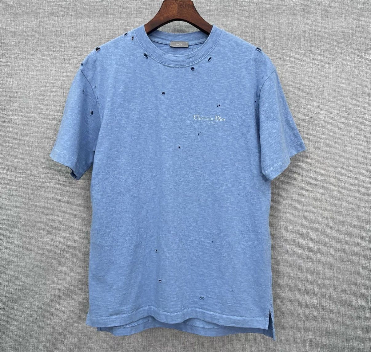 Dior Dior Blue New Arrival Distressed Letter Print Logo Short Size US XS / EU 42 / 0 - 1 Thumbnail