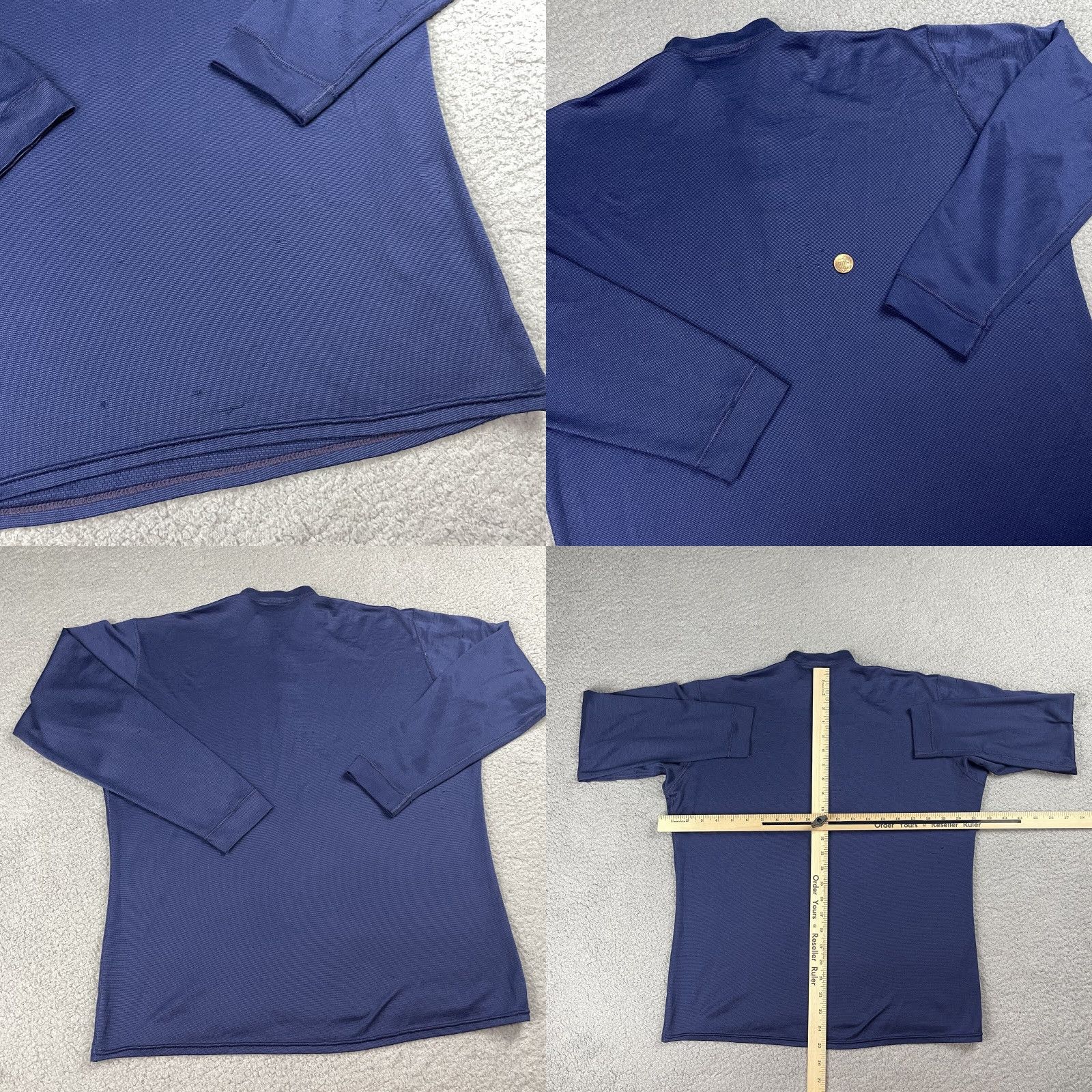 Patagonia Patagonia Capilene TShirt Mens Adult Medium Blue Long Sleeve Shirt Pullover Crew Neck Breathable Quick Dry 100% Polyester Capilene Base Layer Size US M / EU 48-50 / 2 - 9 Thumbnail