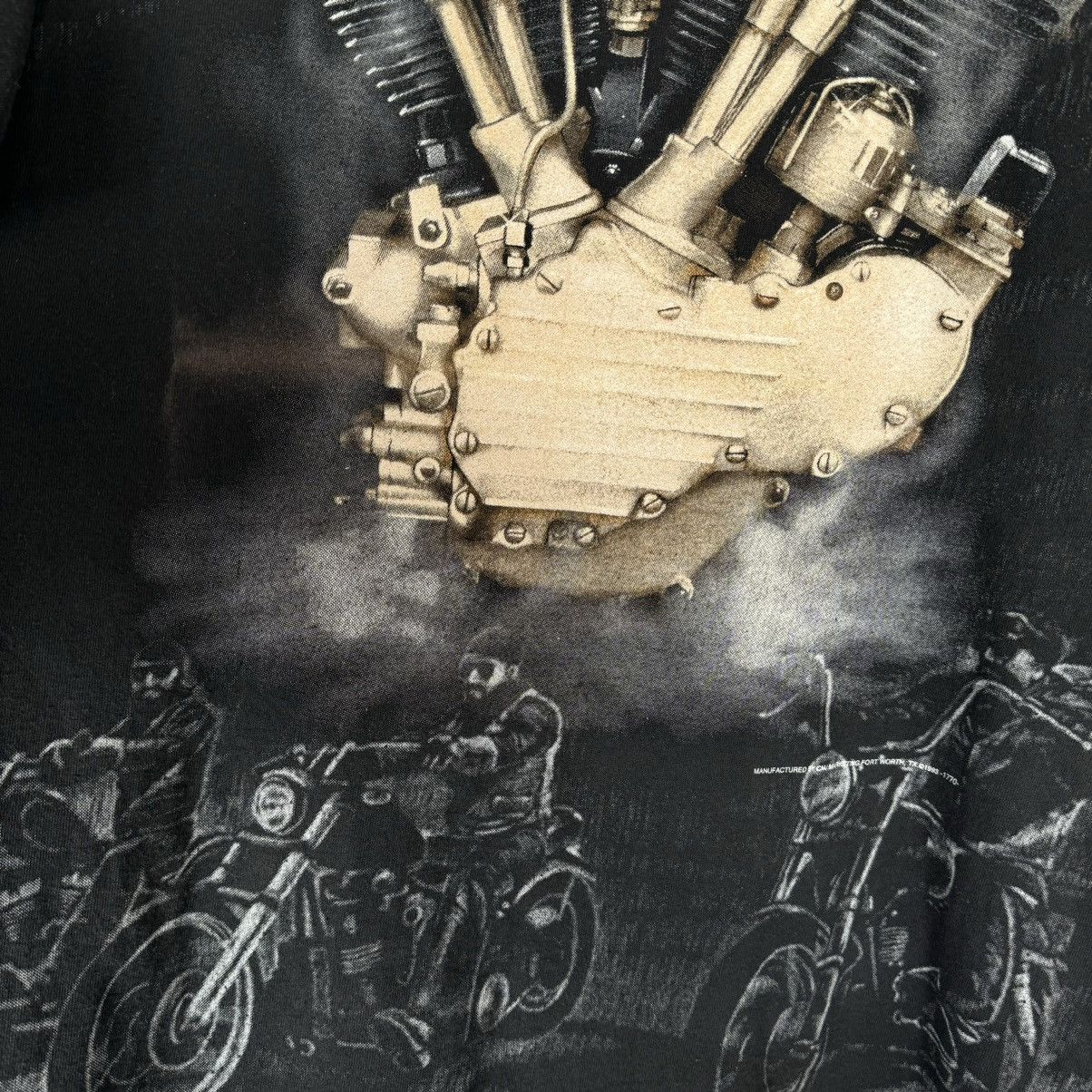 Harley Davidson Vintage 1993 3D Emblem Engine Motorcycle All Over T Shirt Size US XL / EU 56 / 4 - 4 Thumbnail