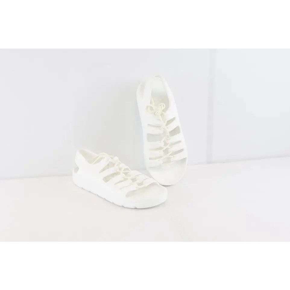 Bottega Veneta o1rshd1 Gel Rubber Jelly Sandal in Chalk Size US 12 / EU 45 - 9 Thumbnail