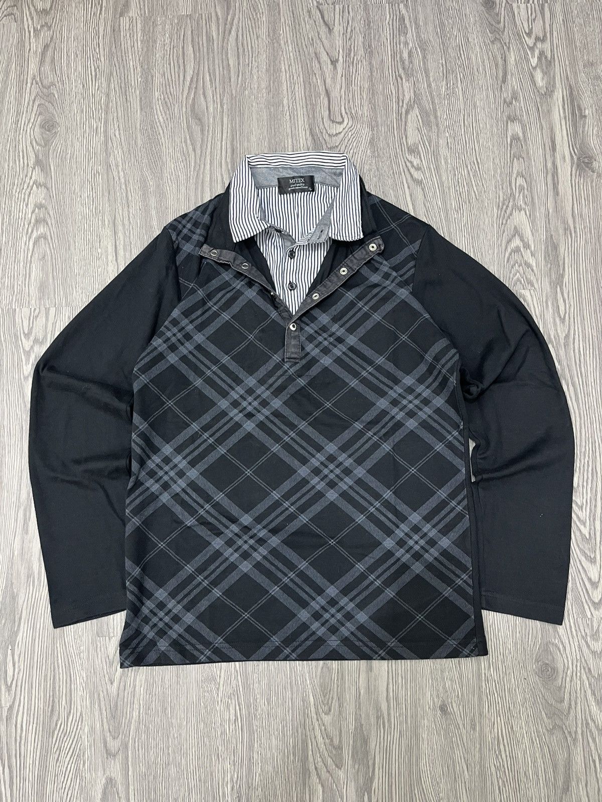 🇯🇵Y2k Mitex British Mode Casual Double Layer