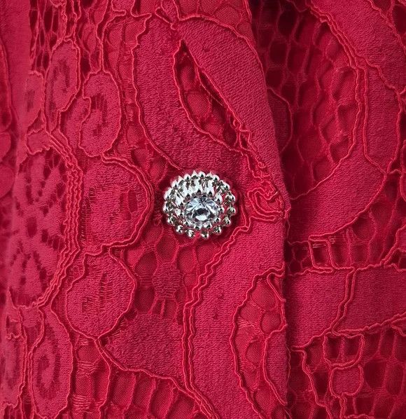 Nanette Lepore Lace Blazer Feminine Gift Holiday Party Travel Valentine Size M / US 6-8 / IT 42-44 - 4 Thumbnail