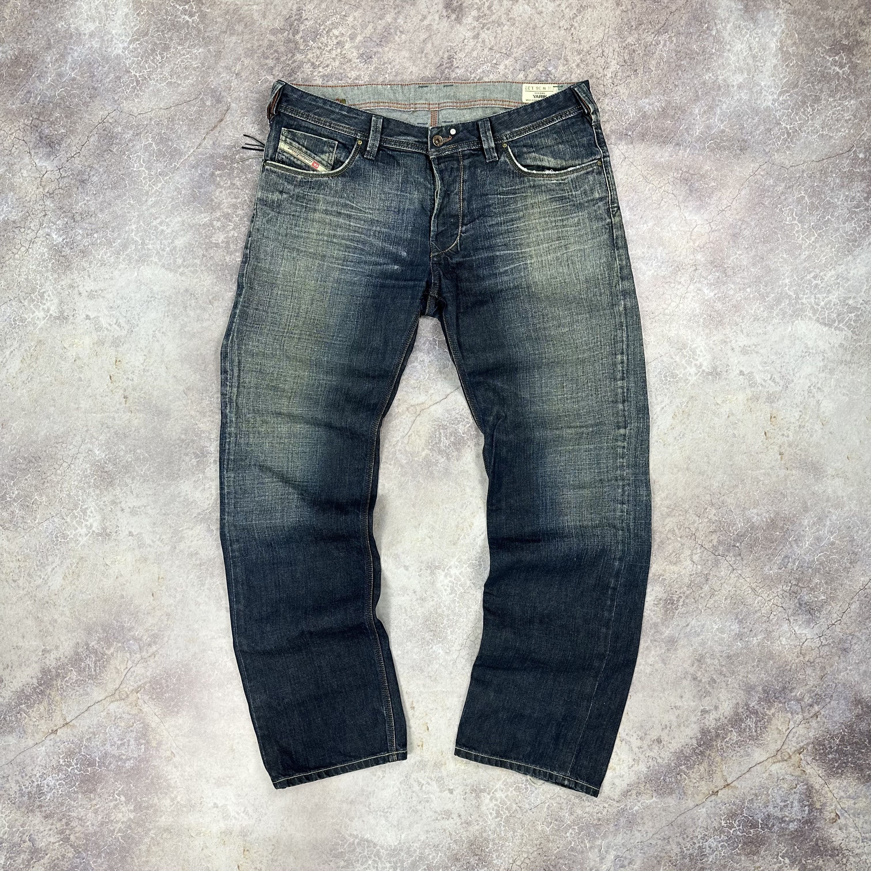 Diesel × Vintage VINTAGE Y2K DIESEL YARIK LOGO DISTRESSED JEANS 33x32 Size US 36 / EU 52 - 2 Thumbnail