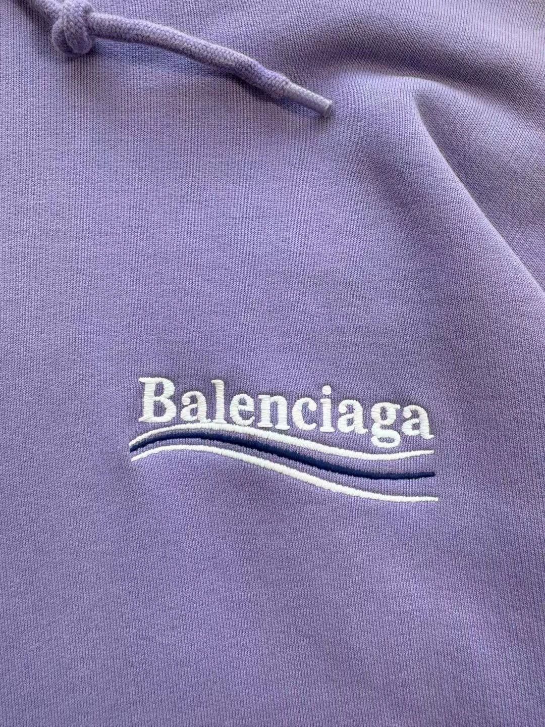 Balenciaga Taro Purple Cola Embroidery Hoodie