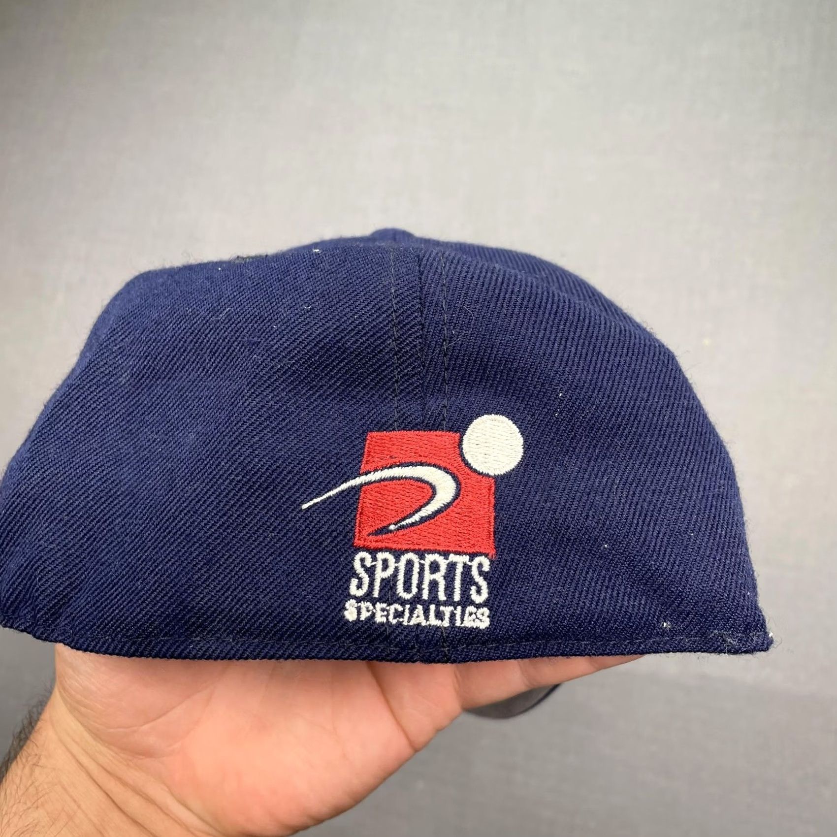 Sports Specialties VINTAGE Sports Specialties Arizona Wildcats Hat Cap Fitted Mens M Blue Navy 90s Baseball Cap Sports Specialties Mens Medium Mens Boys Girls Size ONE SIZE - 4 Thumbnail